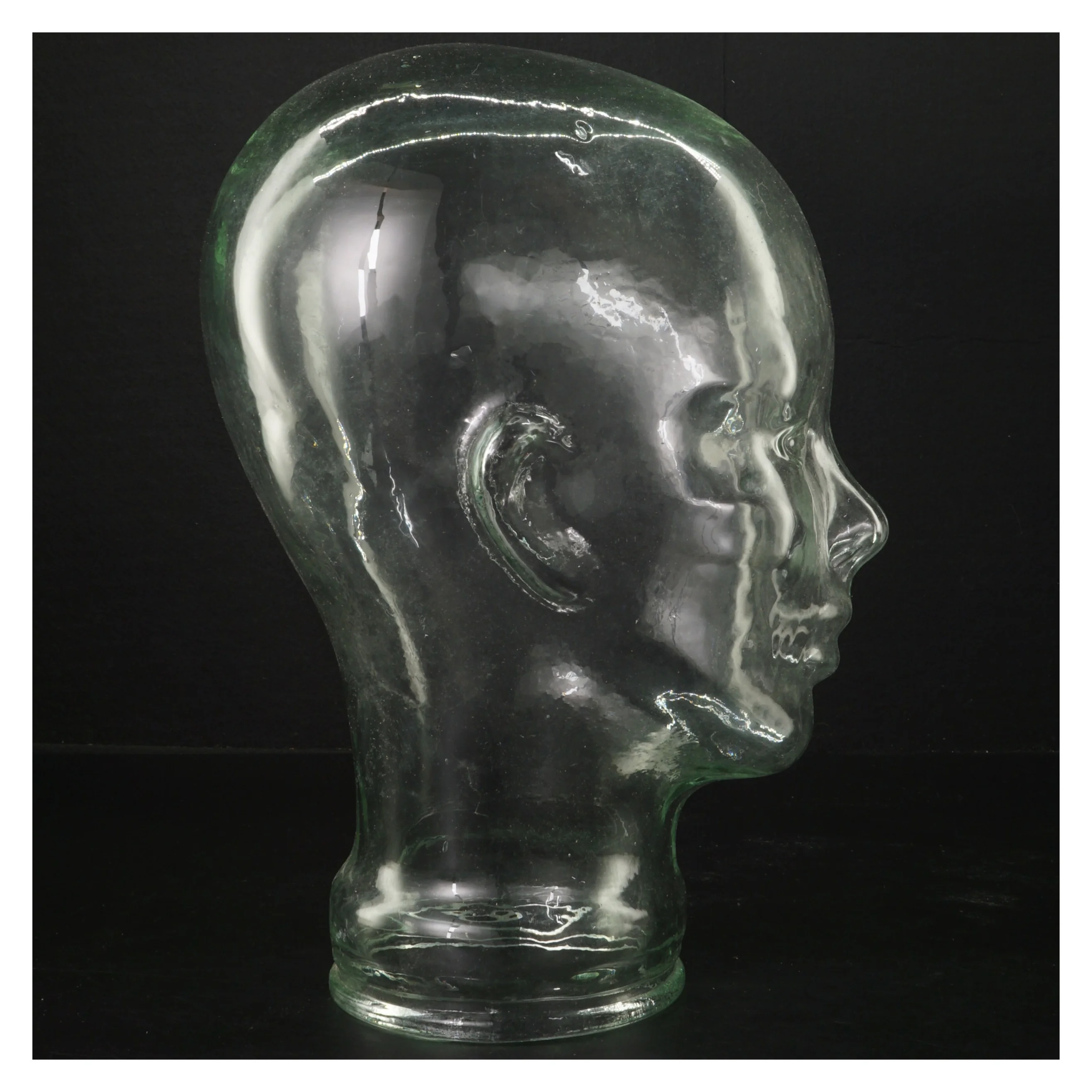 Glasmannequin hoved (str. 30 cm)