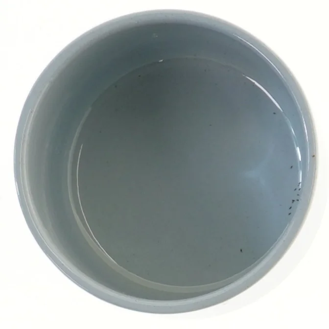 Keramik krukke med låg fra Knabstrup (str. Ø 12,5 cm)