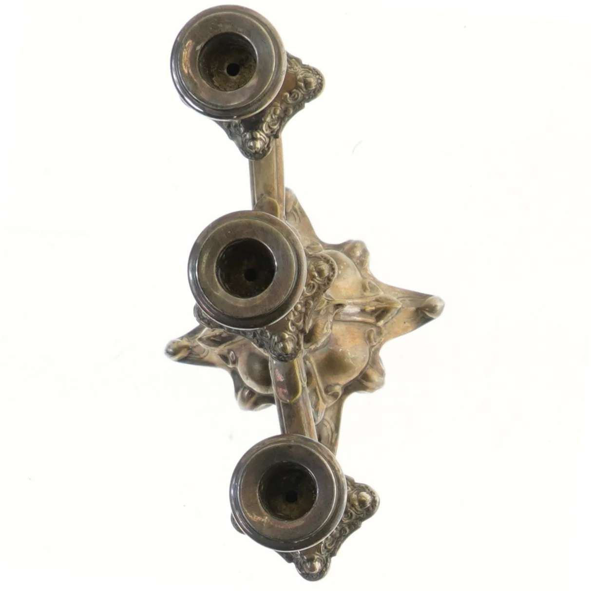 Trearmet  lysestage (str. 23x19 cm)