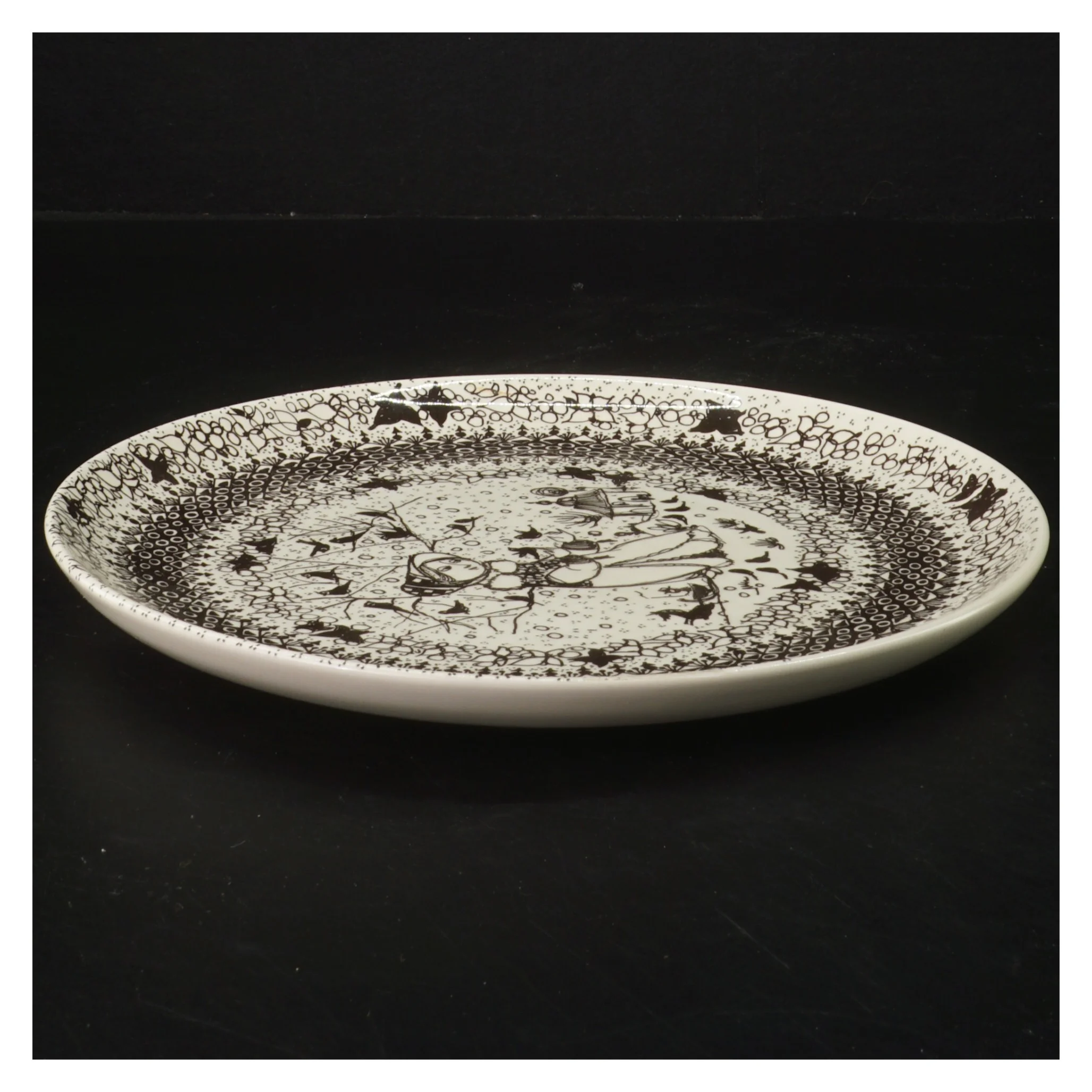 Bjørn Wiinblad platte  Ø 22 cm fra Nymolle (str. Ø 22 cm)