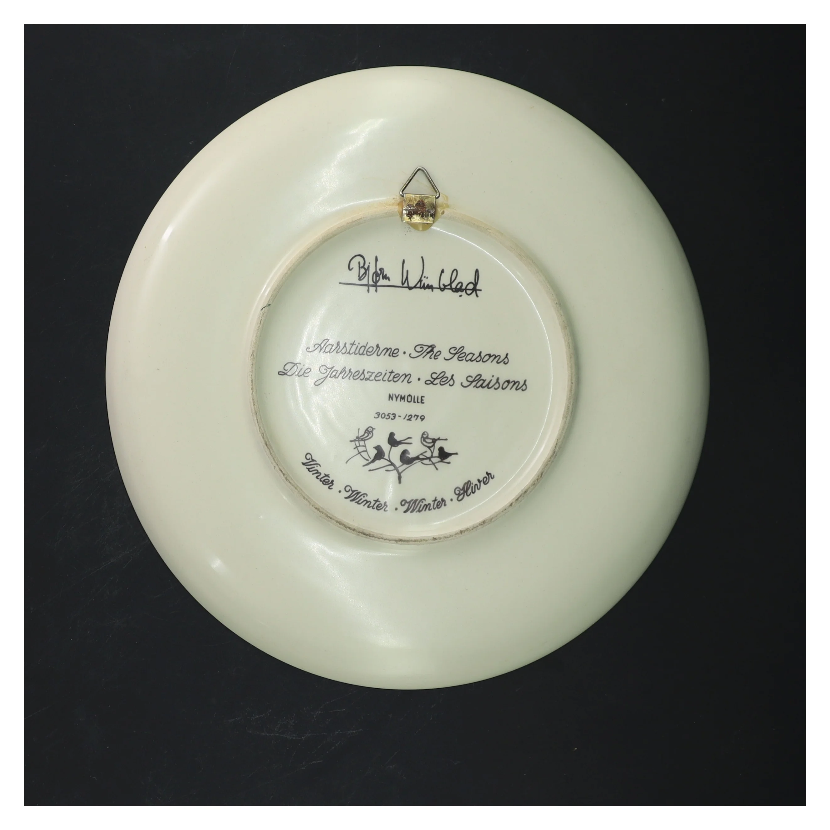 Bjørn Wiinblad platte  Ø 22 cm fra Nymolle (str. Ø 22 cm)