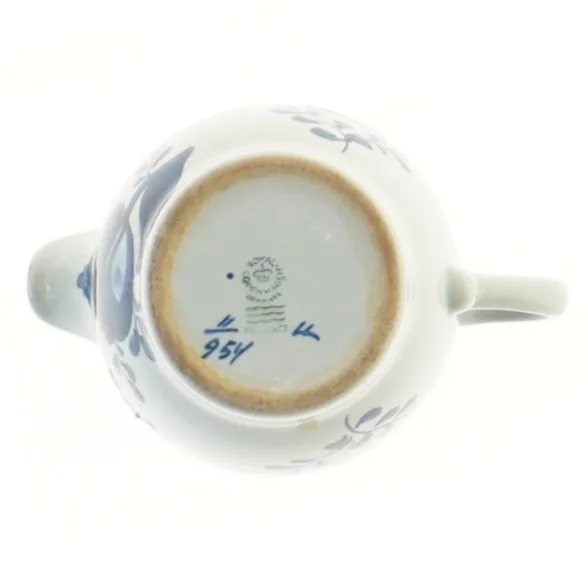 Blå og hvid porcelæns kande fra Royal Copenhagen (str. 7,5 cm)
