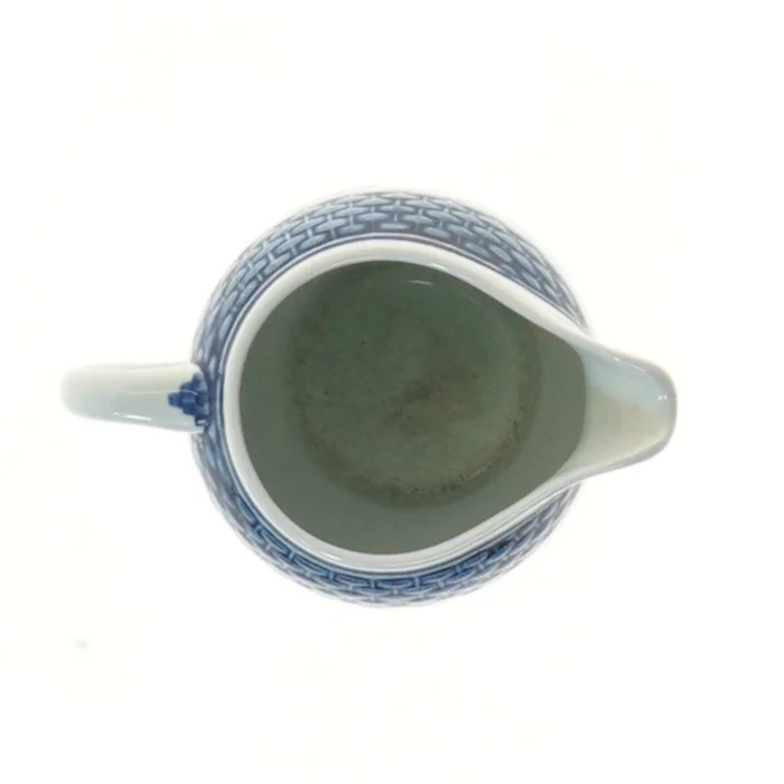 Blå og hvid porcelæns kande fra Royal Copenhagen (str. 7,5 cm)