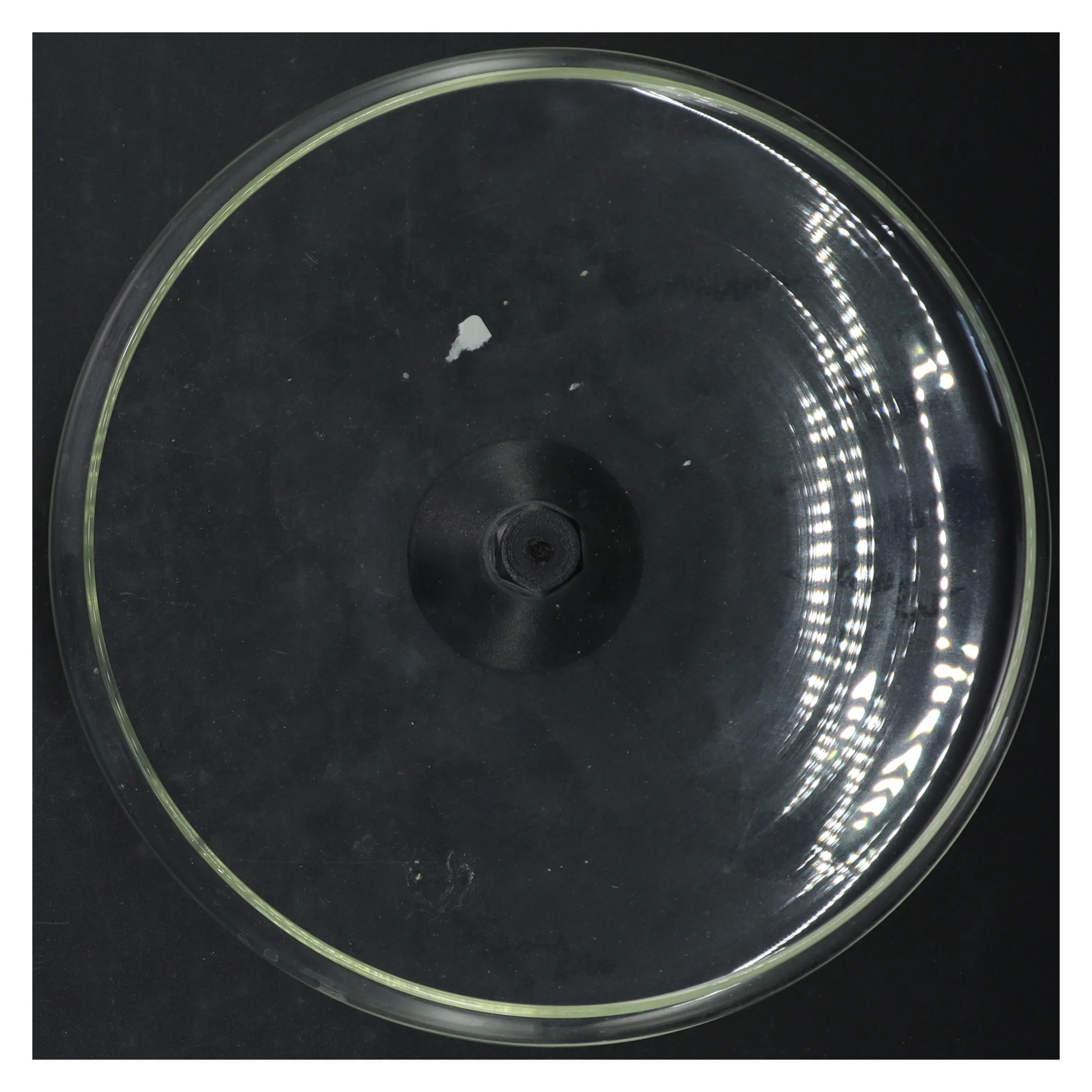 Gennemsigtigt låg med metalgreb fra Bodum (str. Ø. 21. cm)