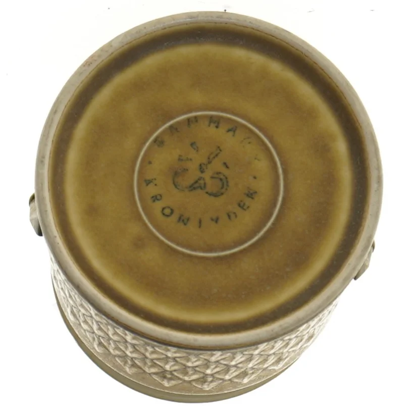 Sukkerskål med låg (str. Ø 10 cm) fra Kronjyden, Danmark