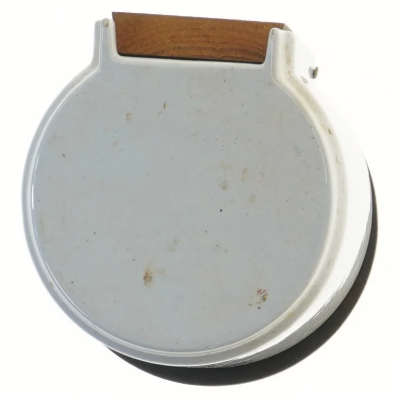 Vintage saltkar med låg (str. Ø 13,5 cm)