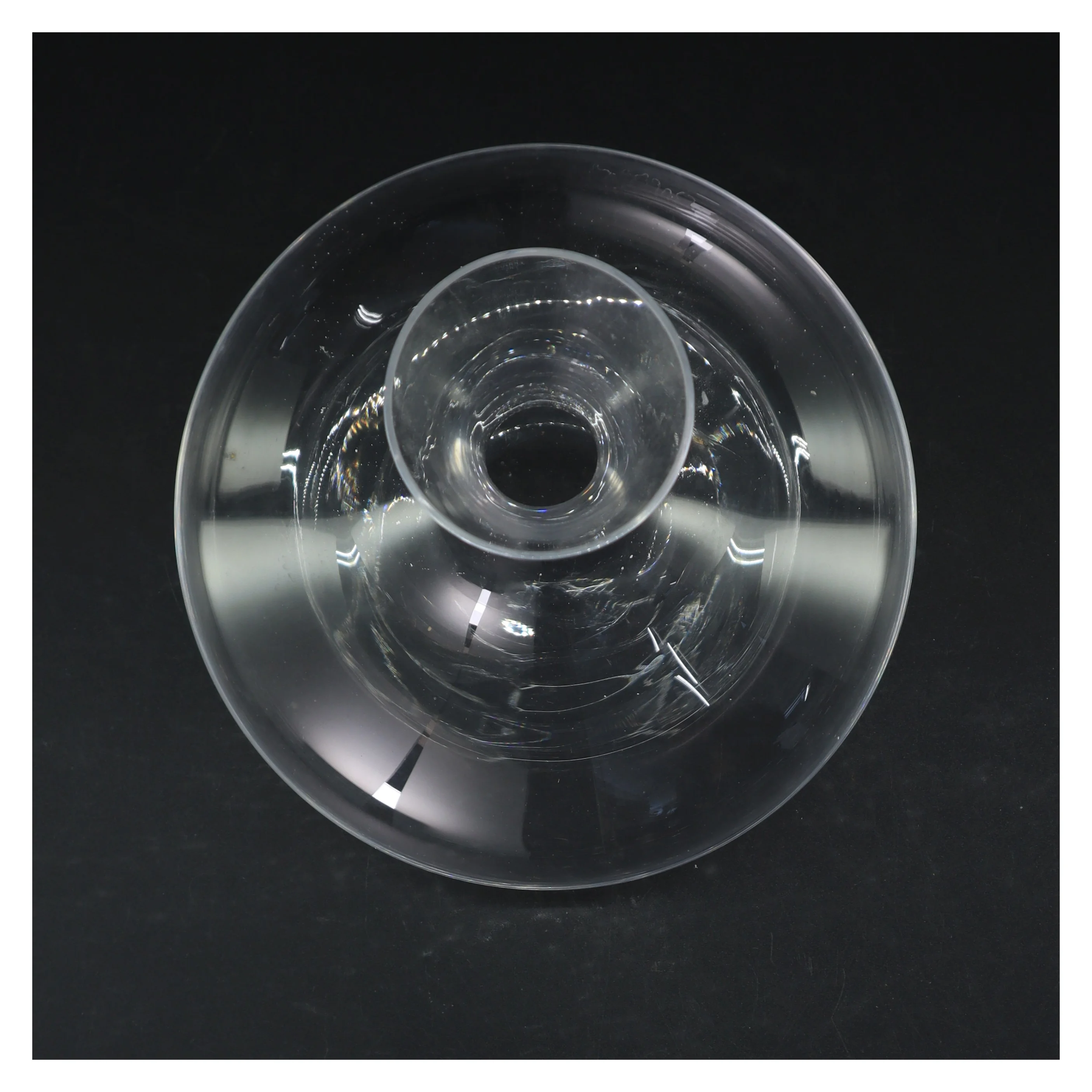 Gennemsigtig glaskaraffel (str. 22 cm)