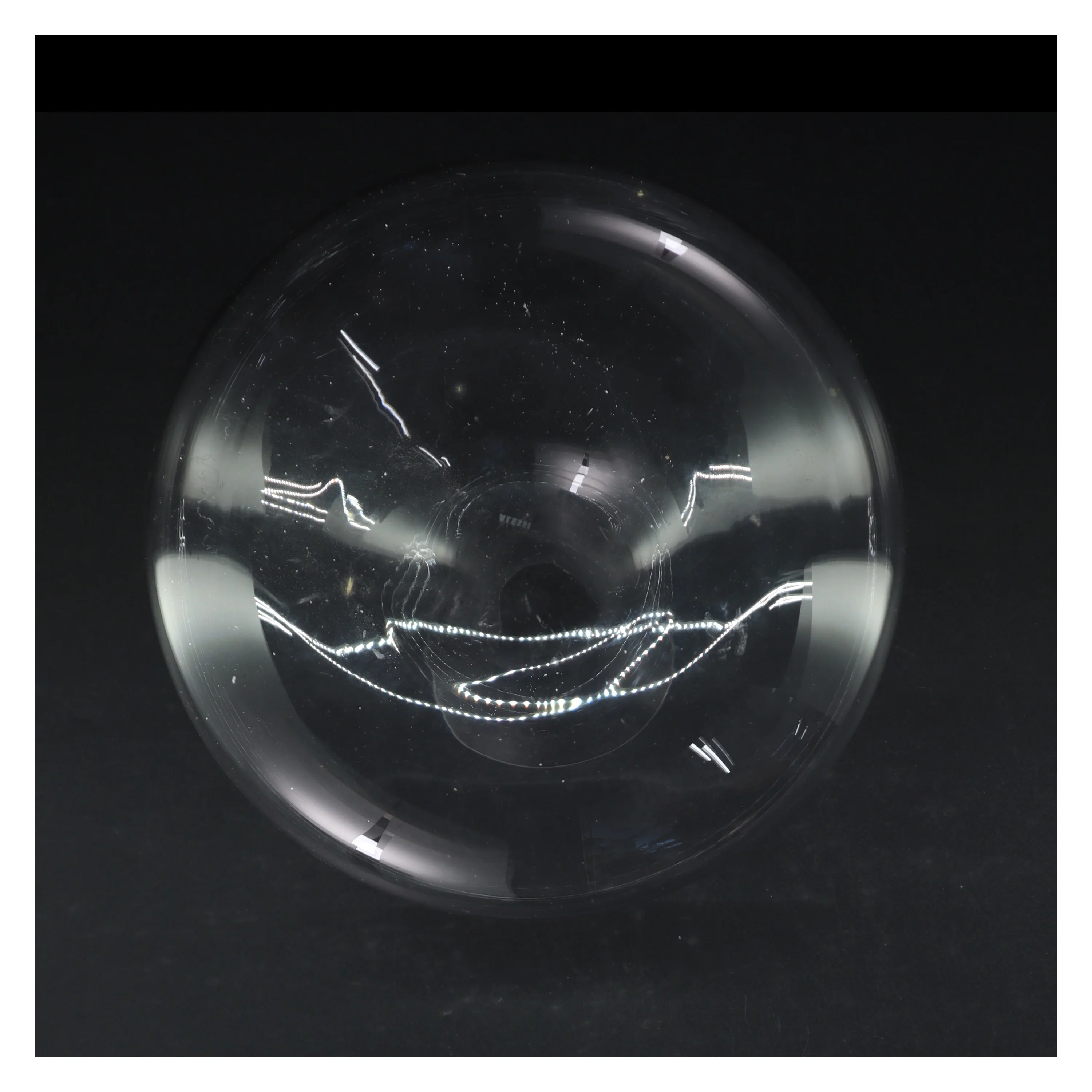 Gennemsigtig glaskaraffel (str. 22 cm)