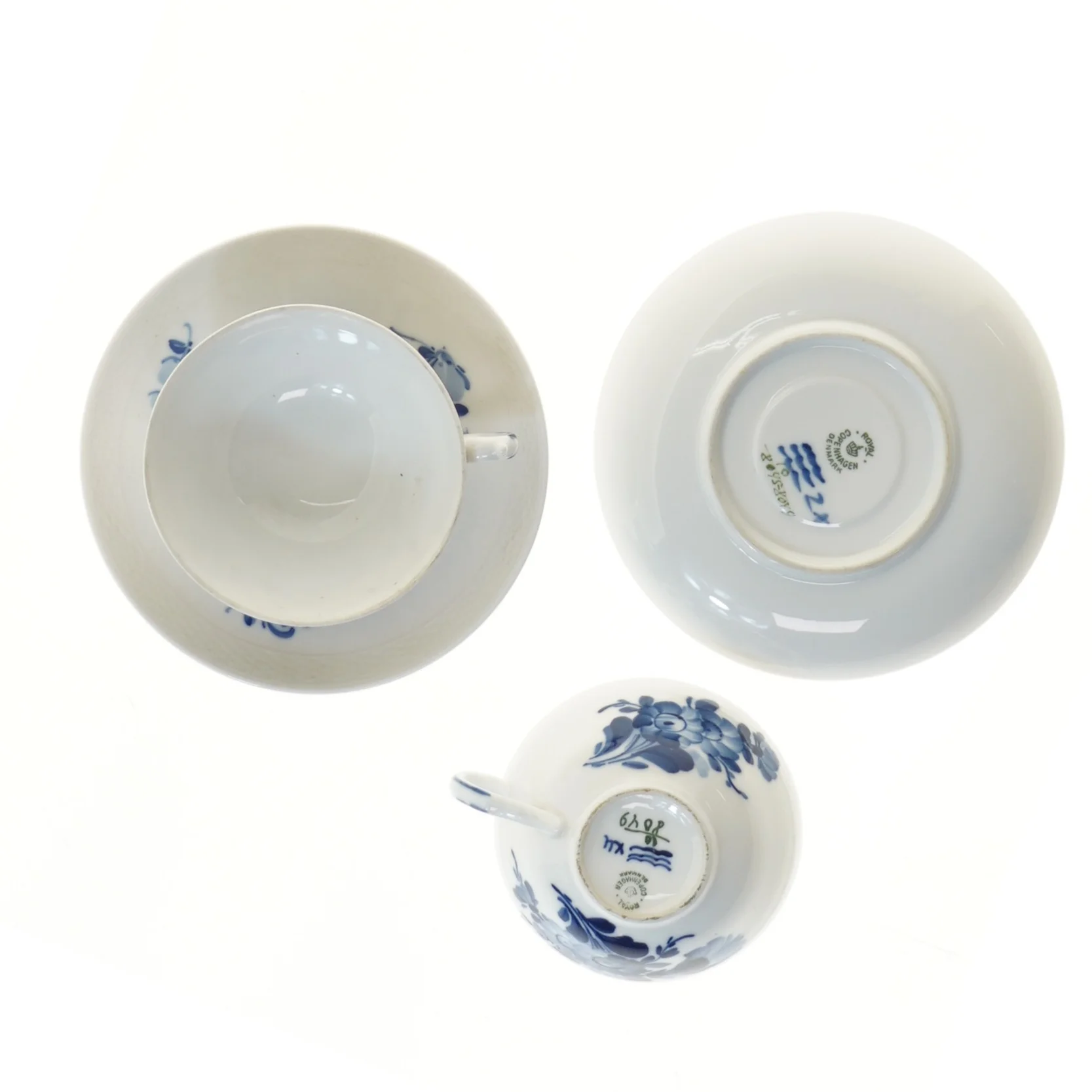 2 par the kopper  fra Royal Copenhagen (str. Ø 10 & 15 cm)