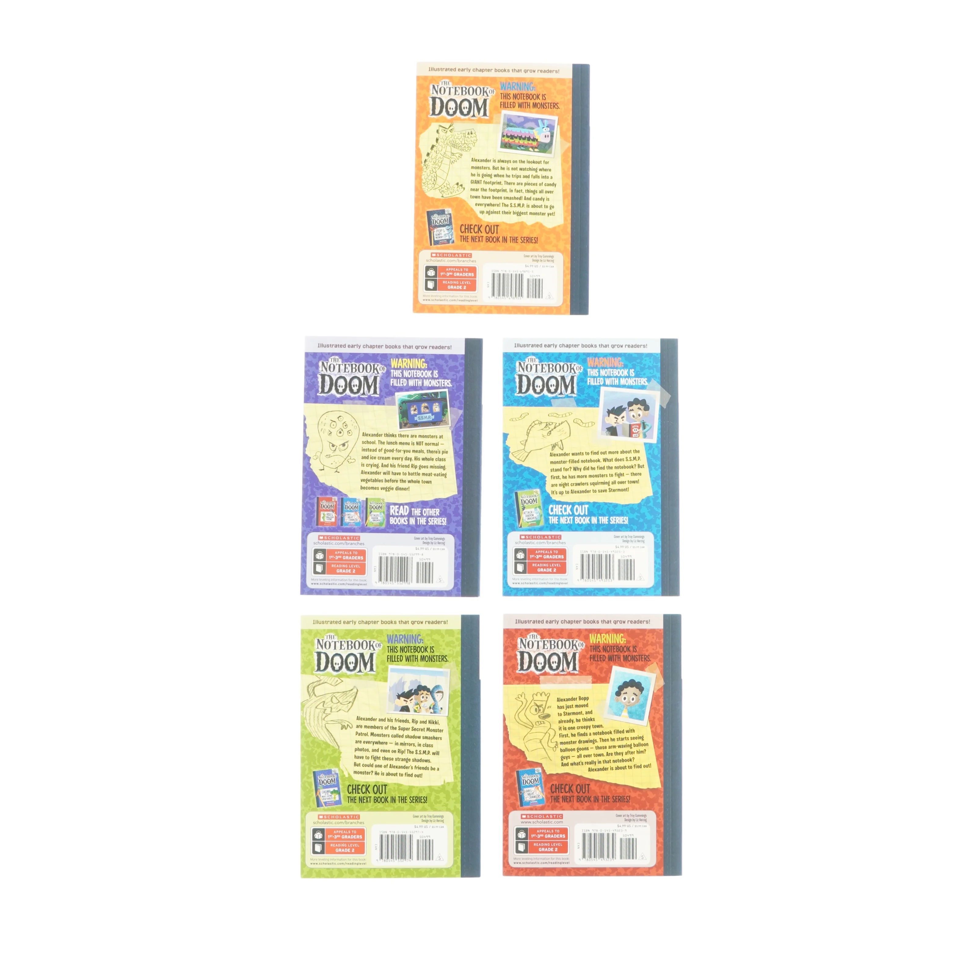 The notebook of doom 5 bøger af Troy Cummings (bog)