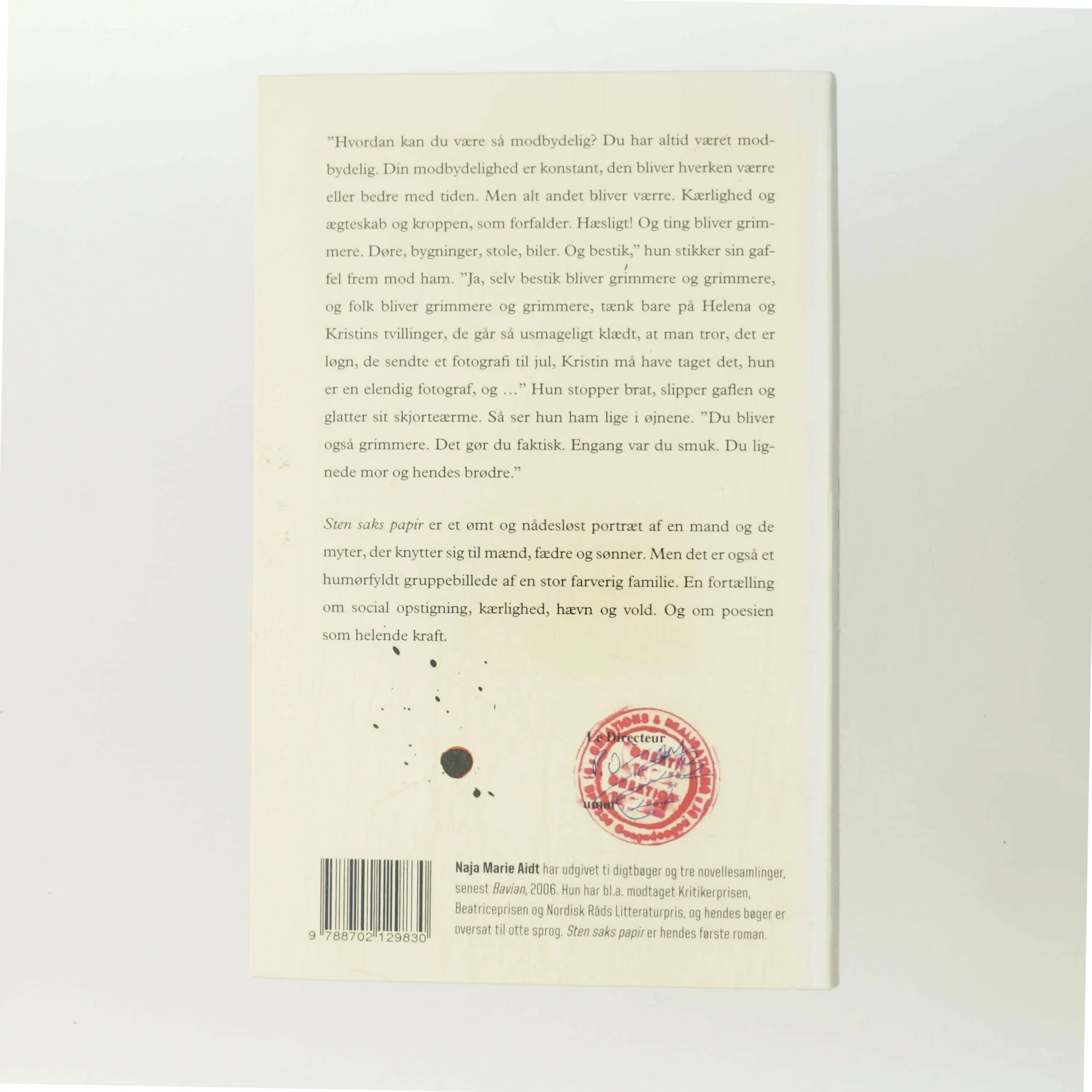 Sten, saks, papir : roman af Naja Marie Aidt (Bog)