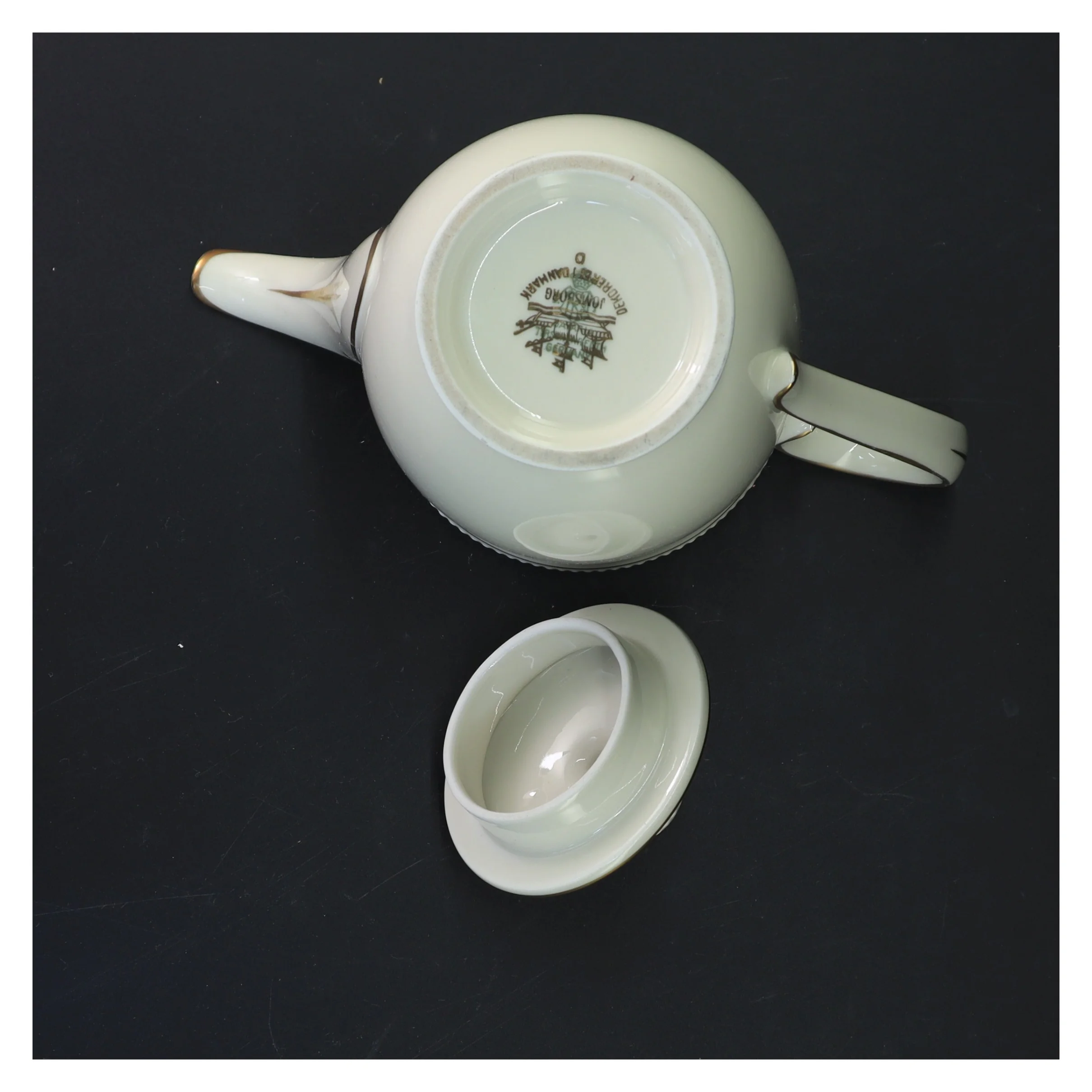 Porcelæns tekande med låg fra Rosenthal (str. 17 cm)