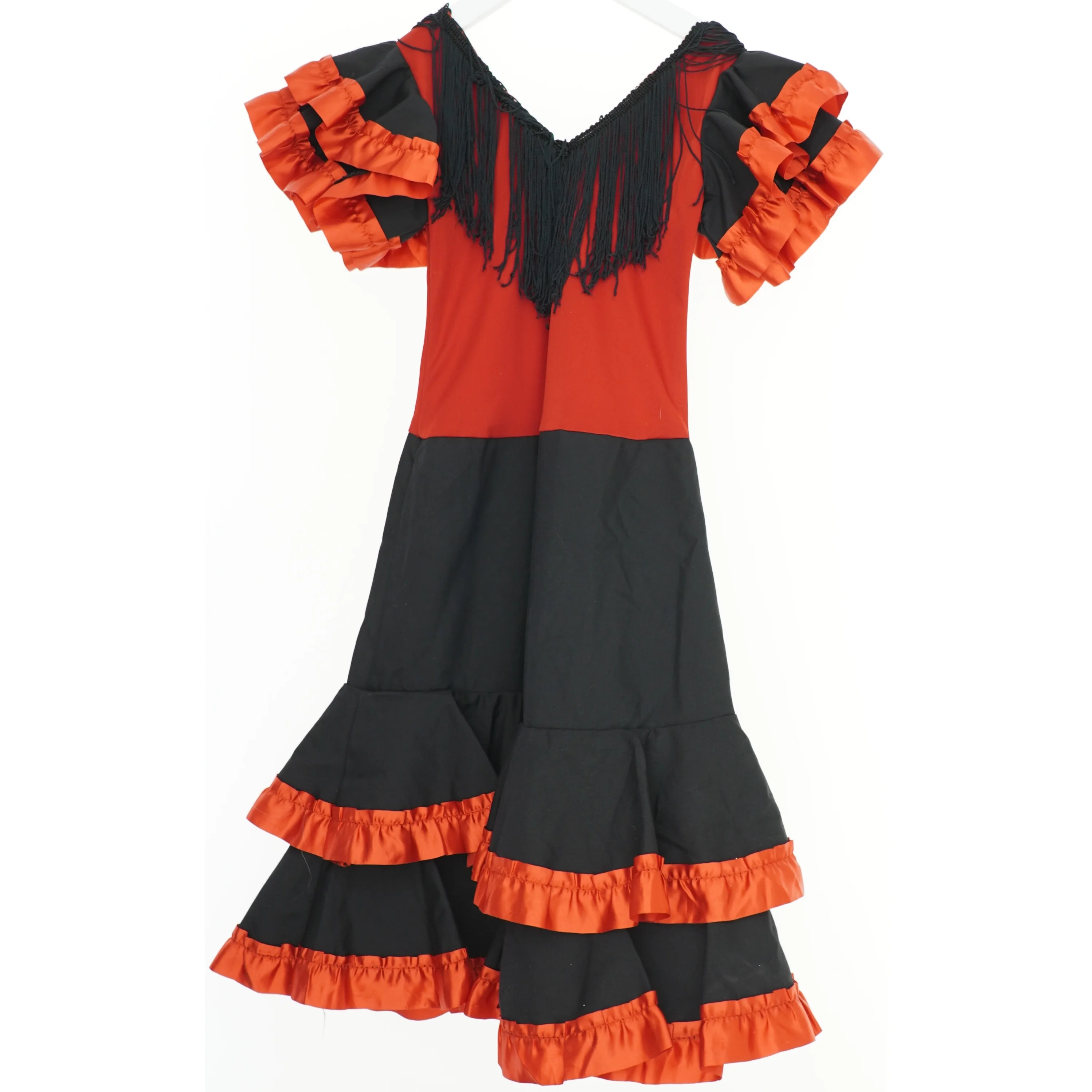 Flamenco kjole (str. 116) udklædning