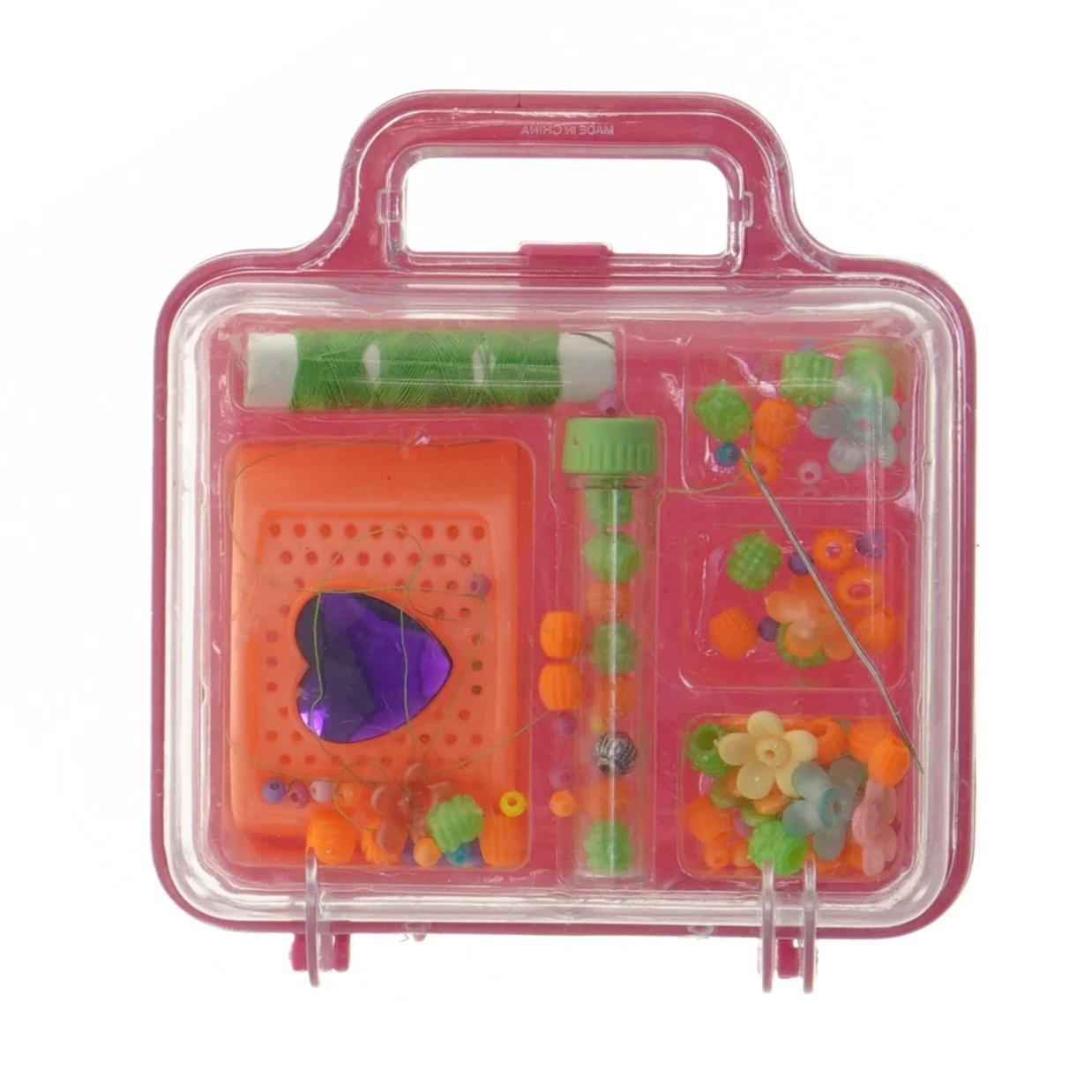 Perlesæt armbånd i Plastikæske (str. 12x9 cm)