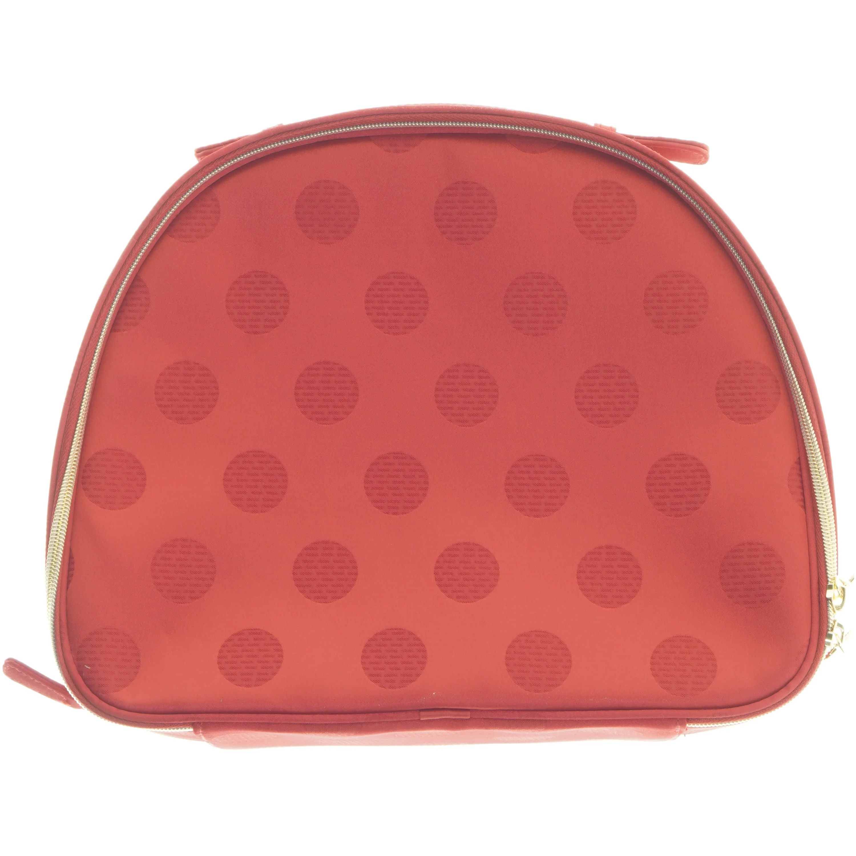 Rød prikmønstret taske estee lauder (str. 17x32,5 cm)