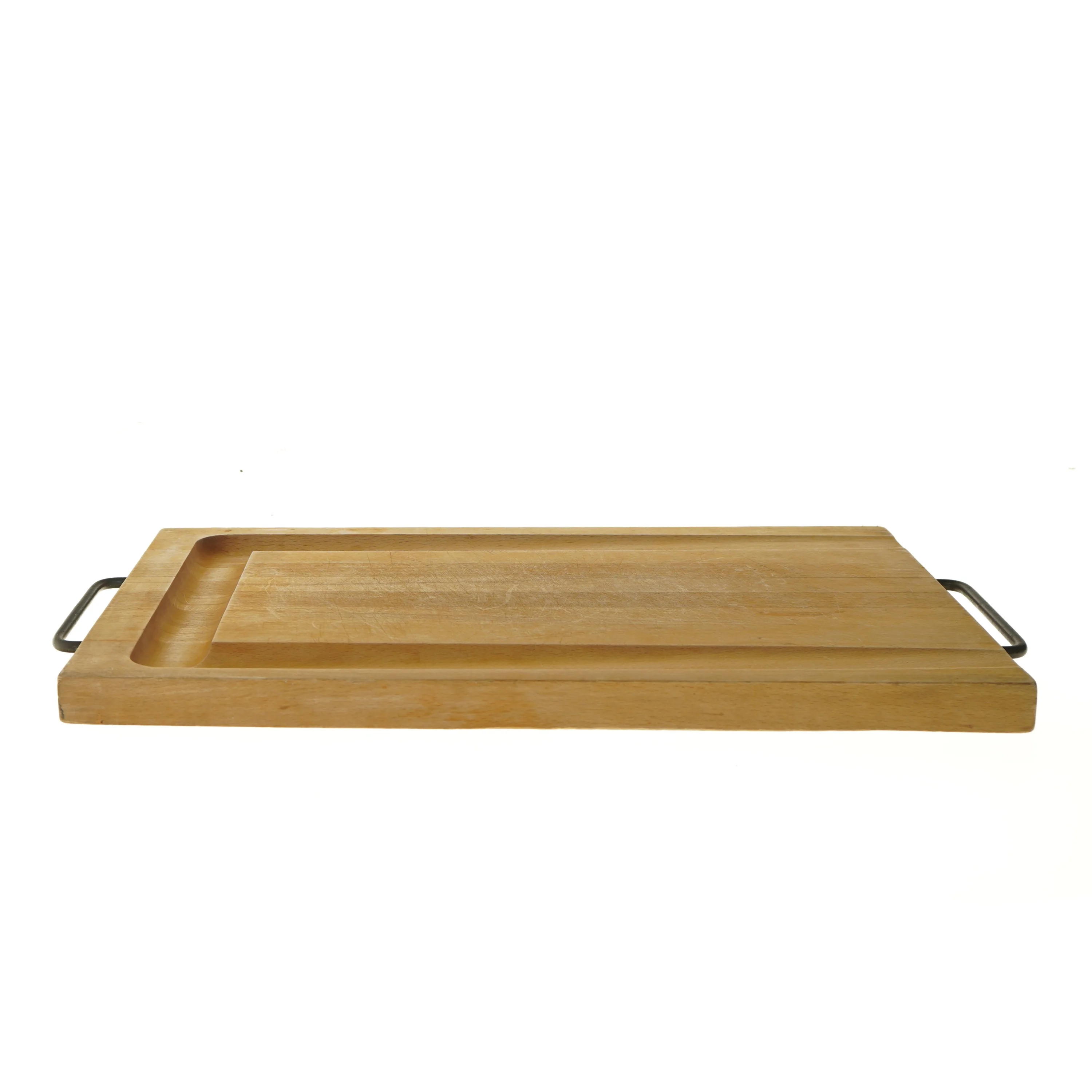 Træskærebræt med håndtag (str. 56x33,5 cm)