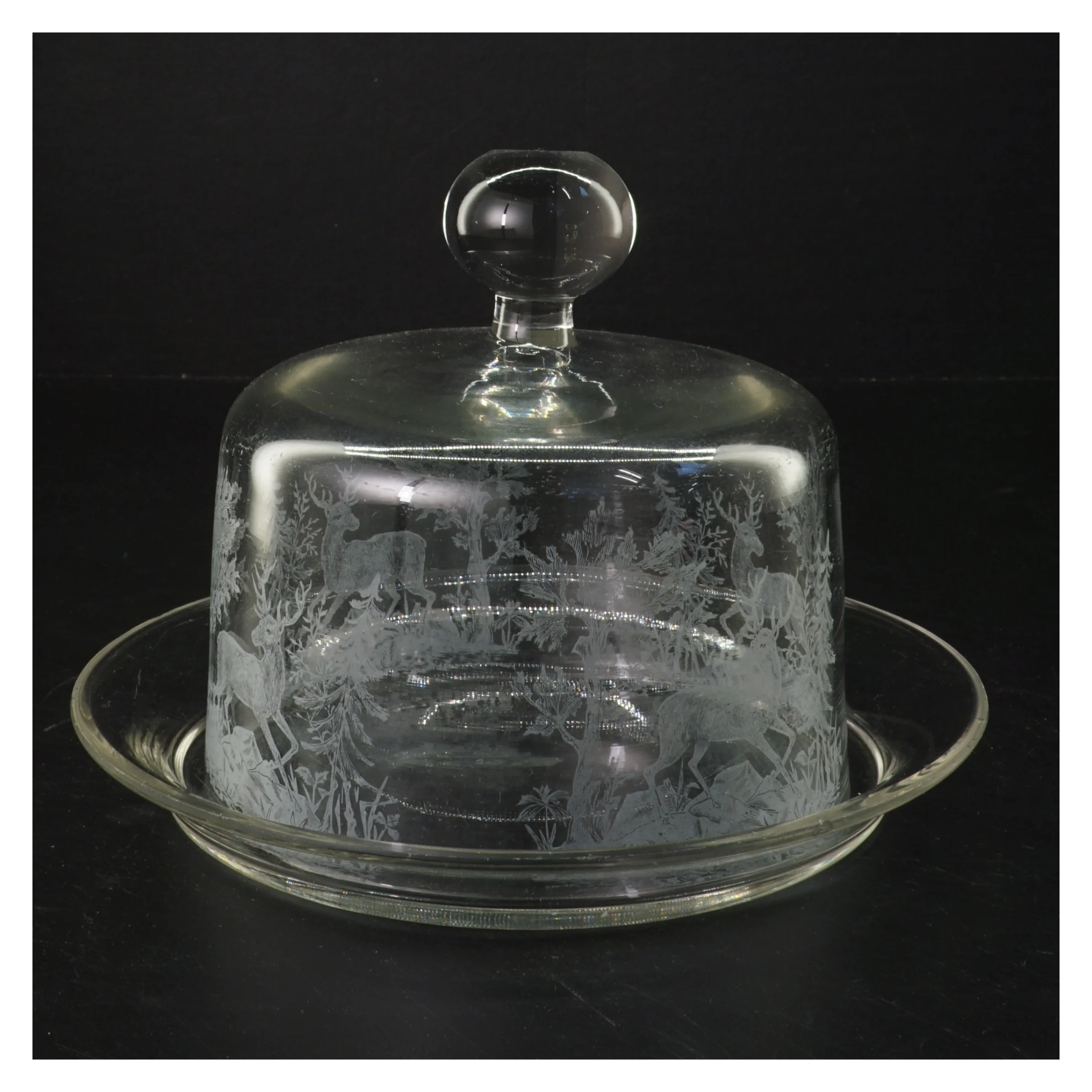 Kastrup Glasværk Osteklokke .( Ø 21x h 15,5 cm)