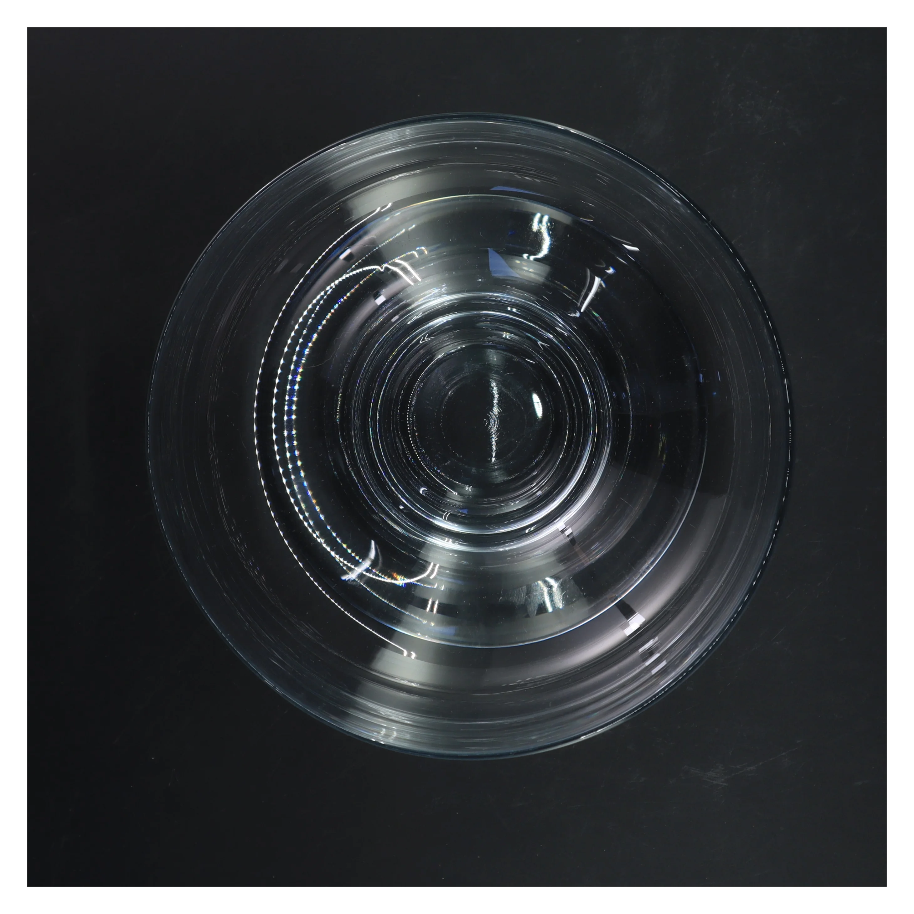 Holmegård glas skål med fod (str. Ø 19,5x h 15 cm)