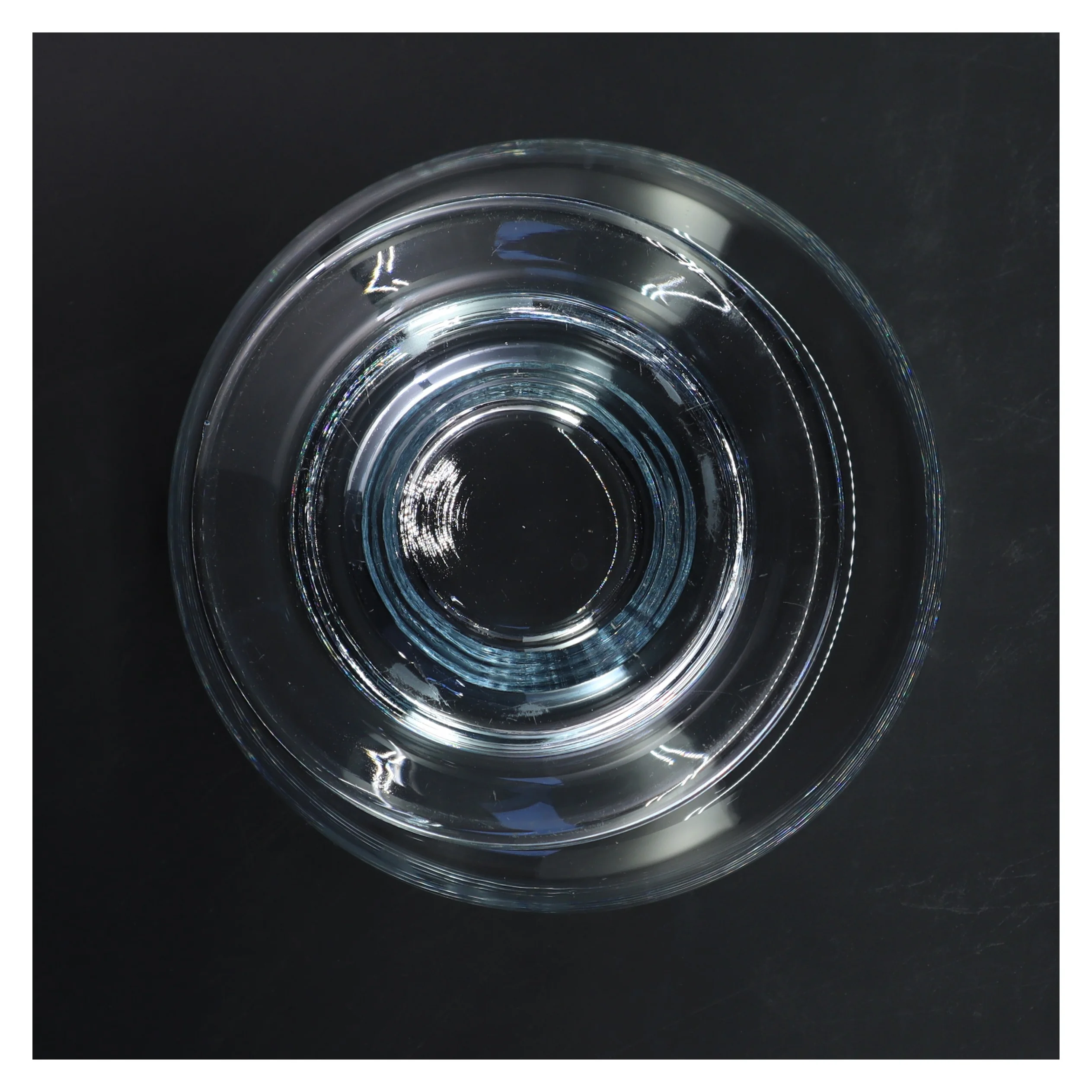 Holmegård glas skål med fod (str. Ø 19,5x h 15 cm)