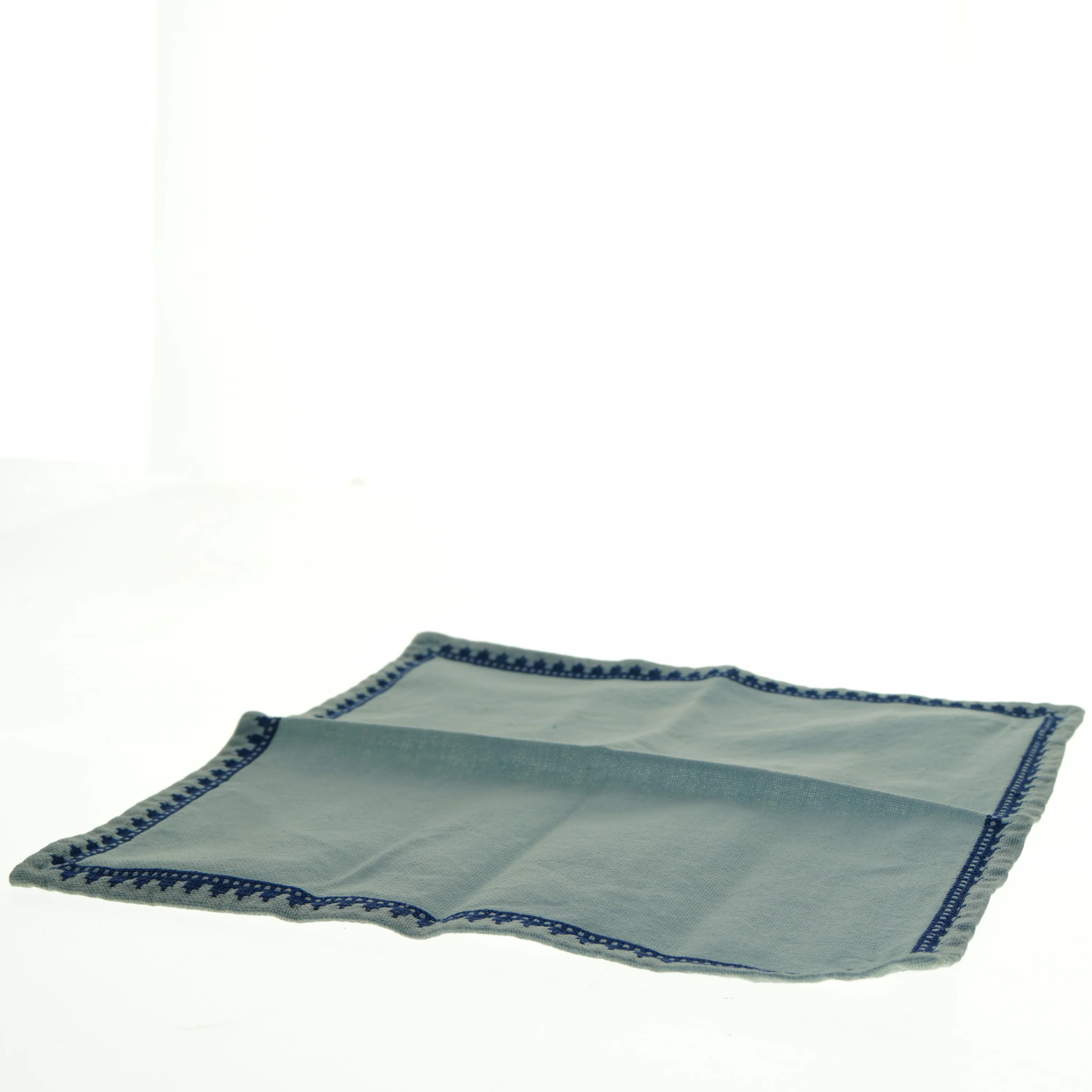 Blåt bomuldsklæde (str. 31 x 31 cm)