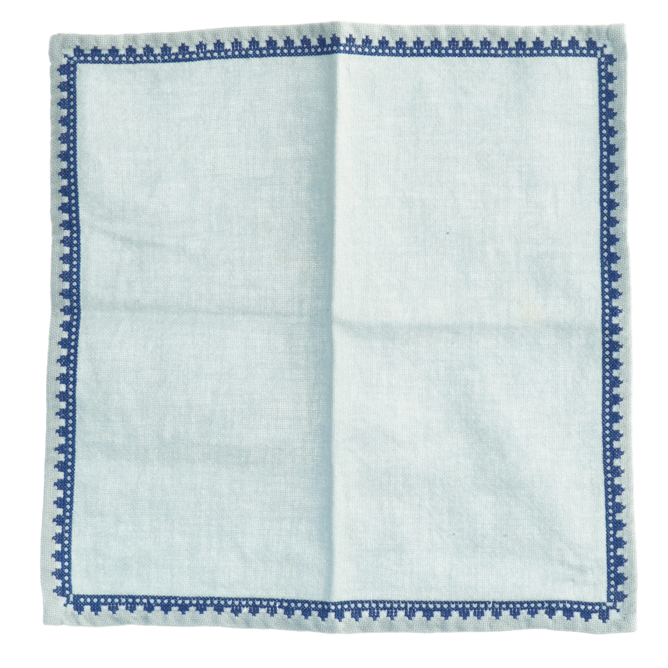 Blåt bomuldsklæde (str. 31 x 31 cm)