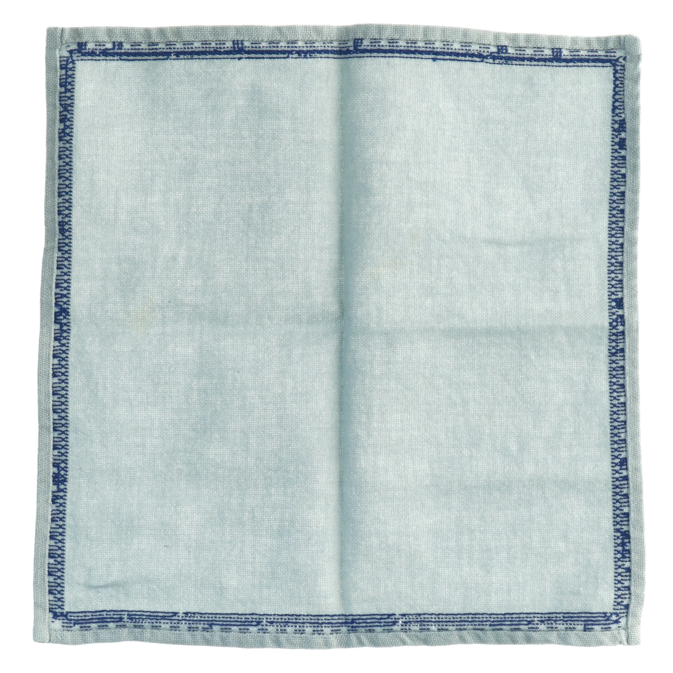 Blåt bomuldsklæde (str. 31 x 31 cm)