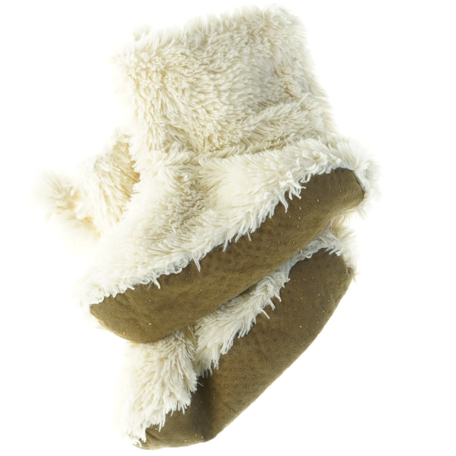 Faux fur hjemmesko (str. Udvendig sal 23 cm)