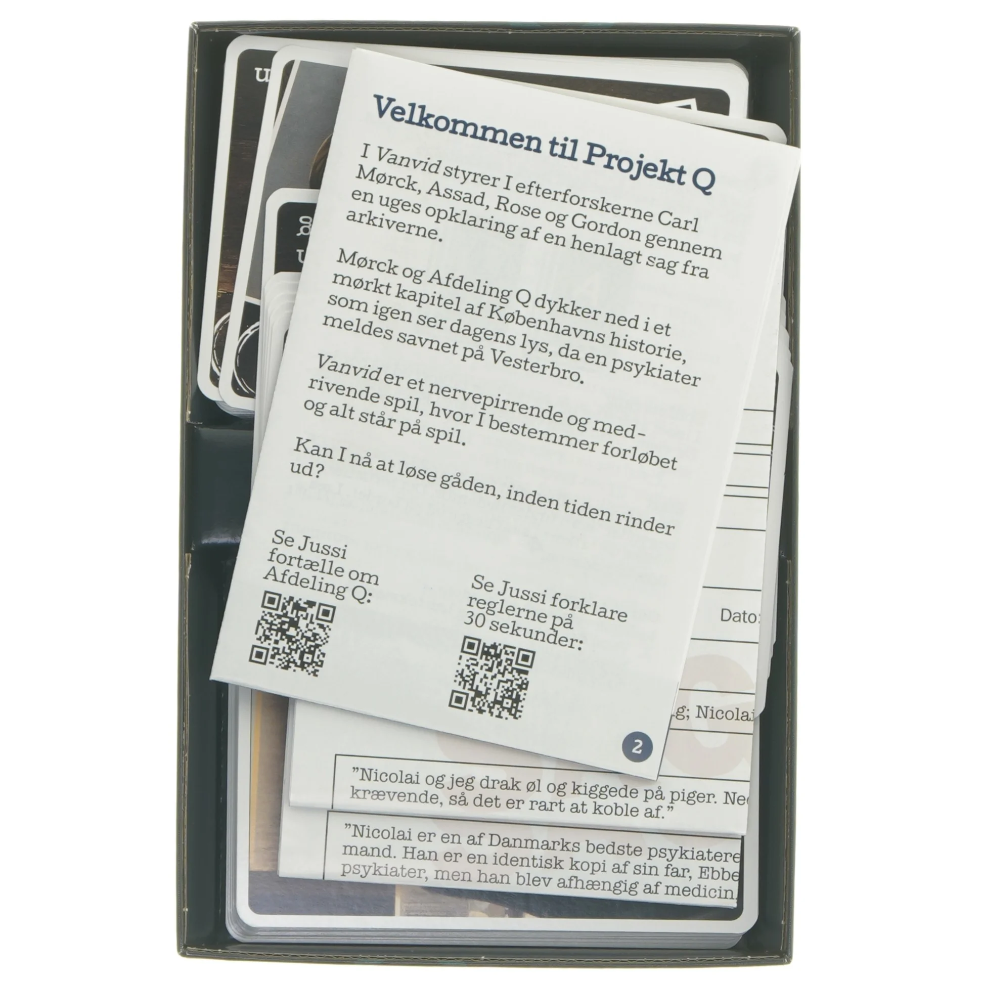 Jussi Adler-Olsen Vanvid spil (str. 14,5x22 cm)