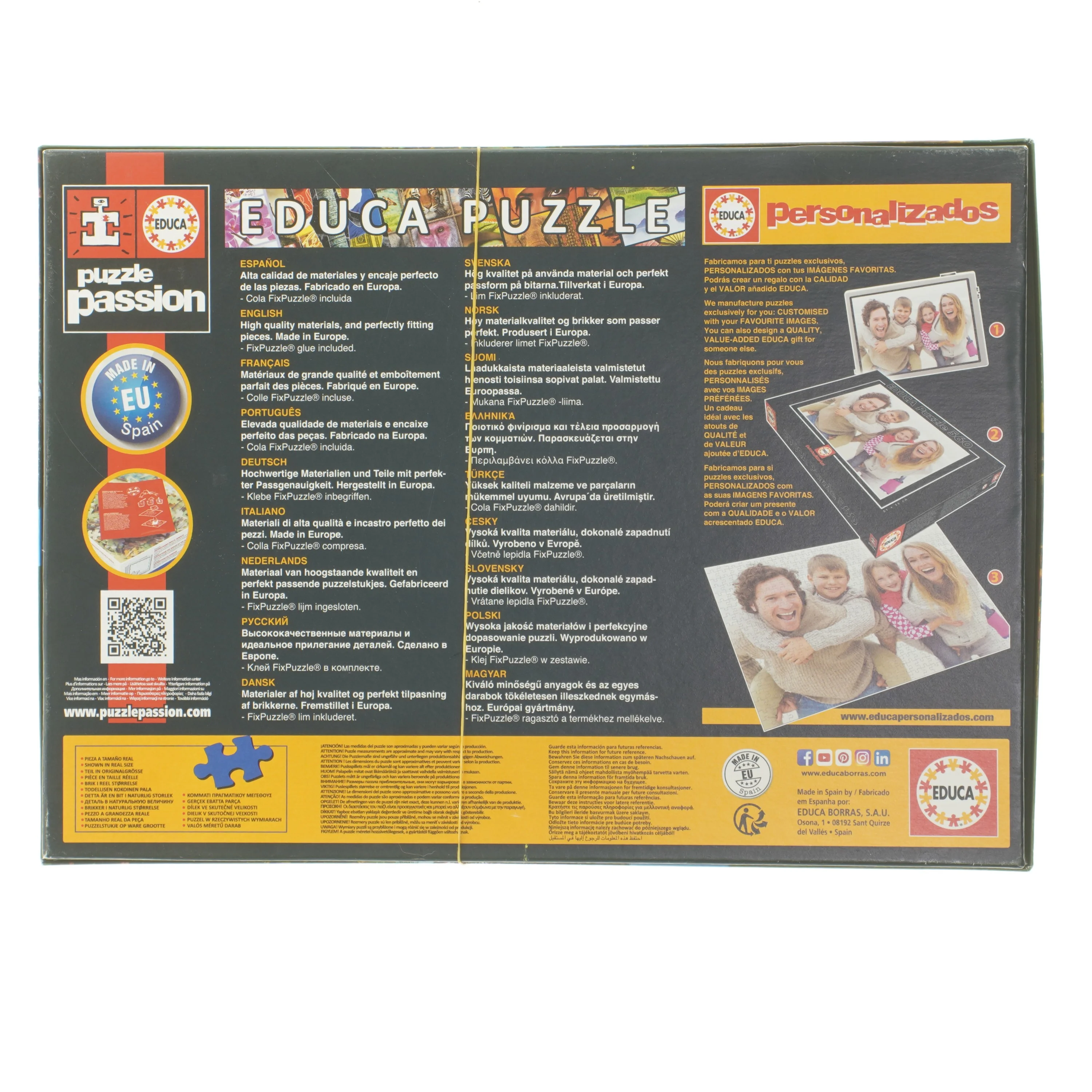 Educa 1000 brikker puslespil fra Educa (str. 1000 brikker cm)