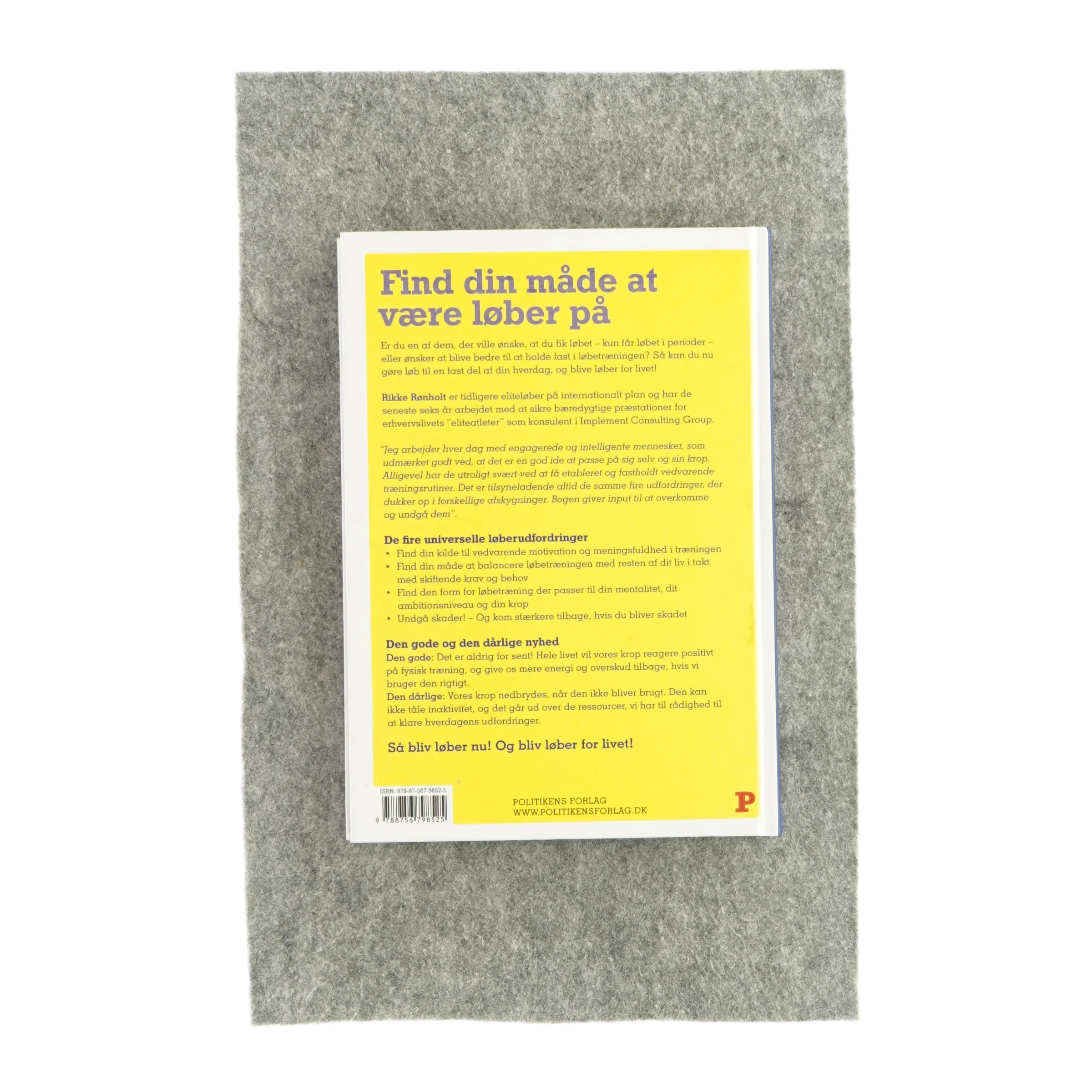 Bliv løber for livet af Rikke Rønholt (bog)