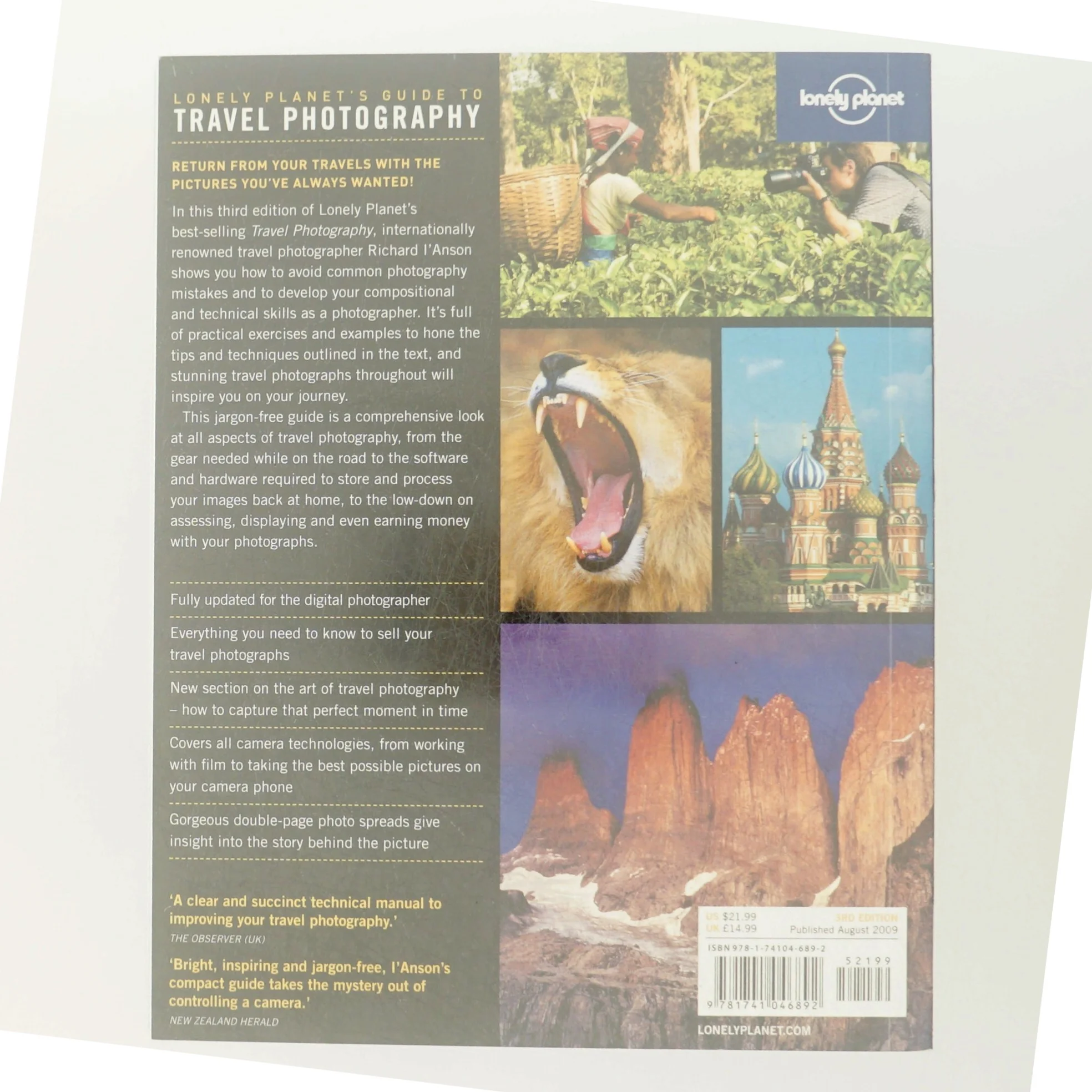 Rejsefotografi guidebog fra Lonely Planet