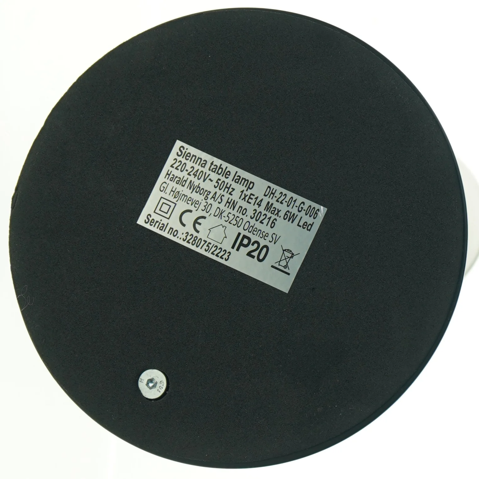 Bordlampe fra Harald Nyborg (str. H 45 cm)