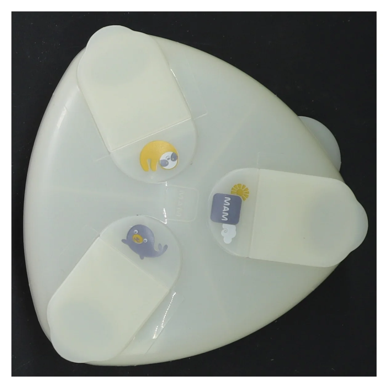 Mælkepulverdispenser med tre rum fra Mam (str. 12 cm)