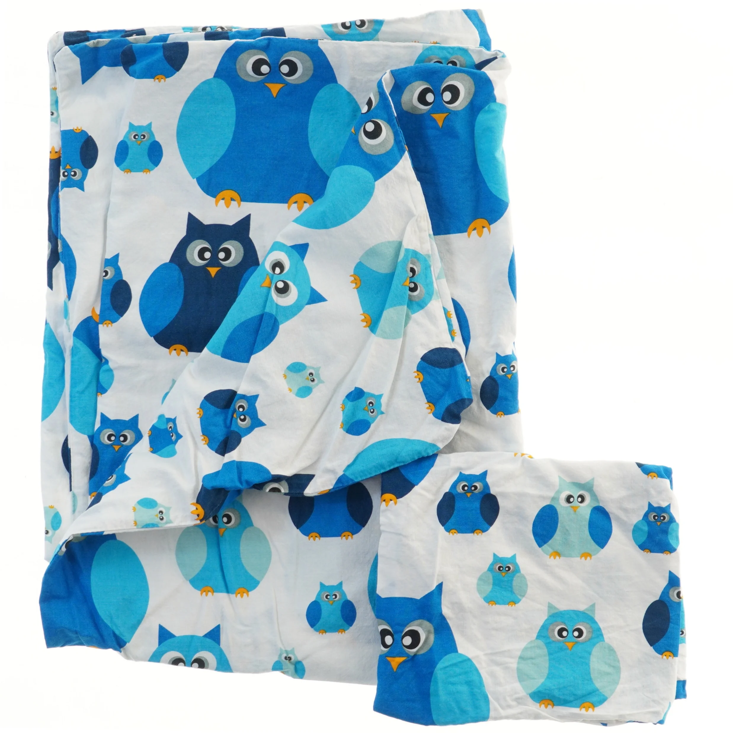 Sengetøj med ugler (str. 41,5x35 & 96x64 cm)