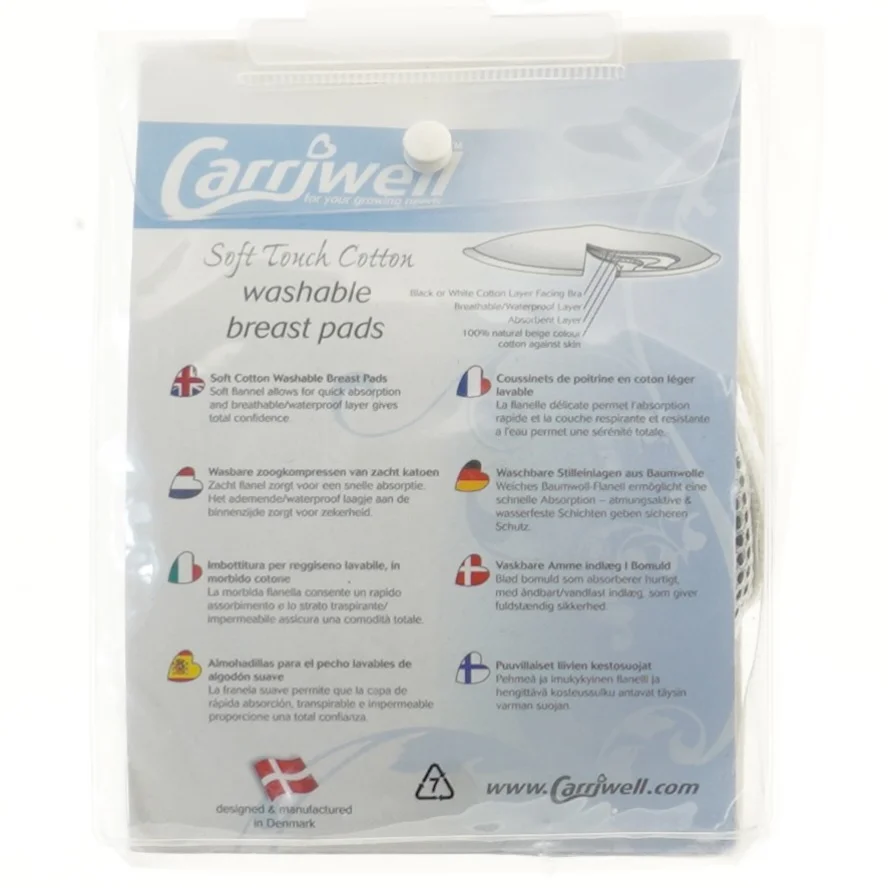 Vaskbare ammeindlæg fra Carriwell