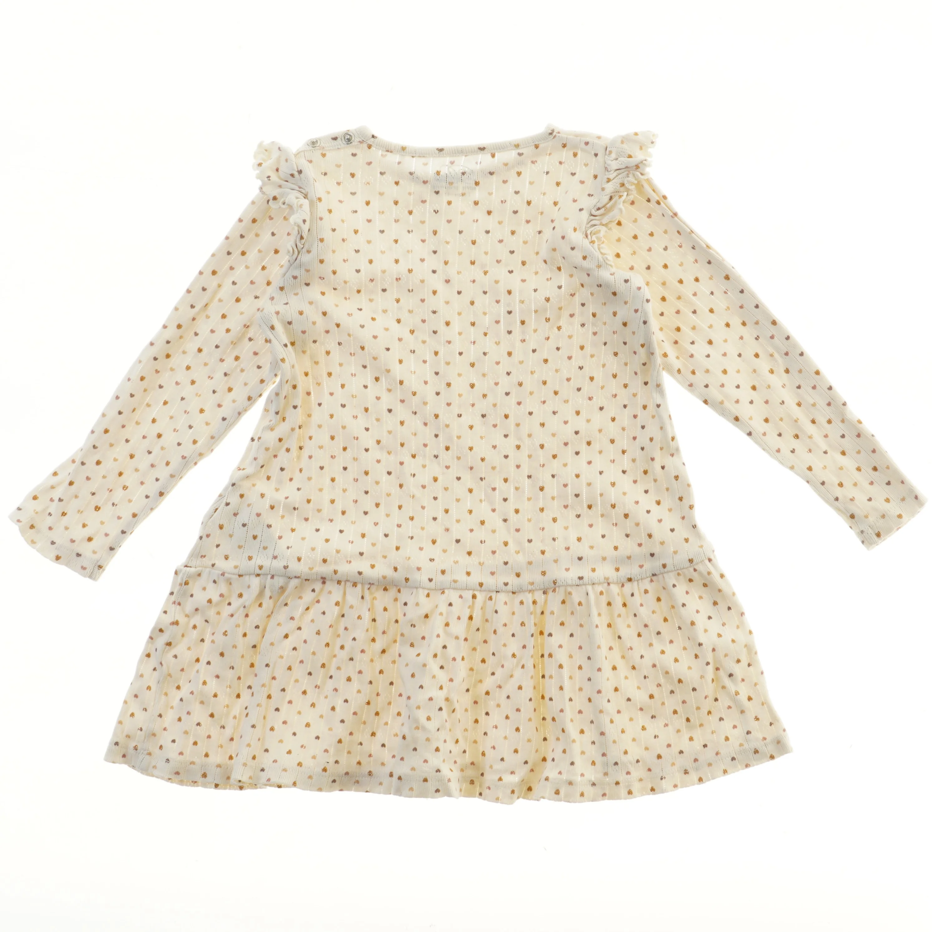 Børnekjole med hjerteprint fra Petit (str. 92)