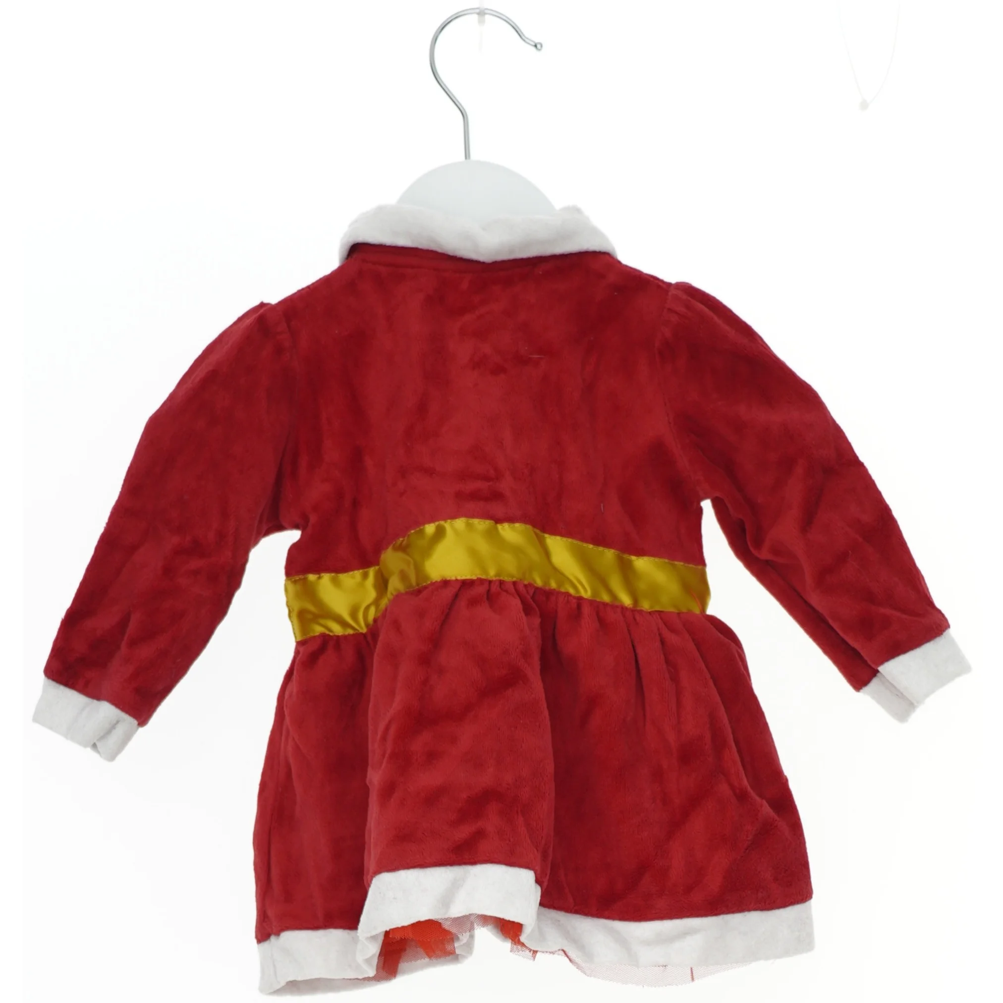 Rød julekjole med guldbånd fra VRS (str. 62)