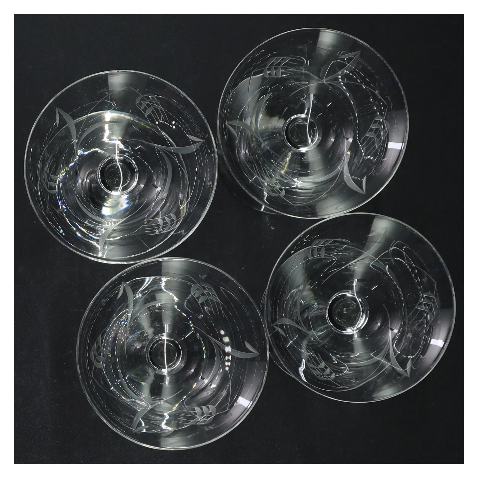 Krystal margaritaglas (str. 9 cm)