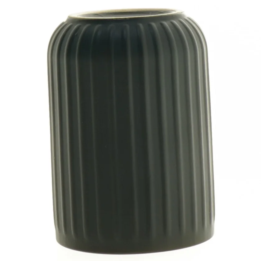 Sort vase fra Marie Sohl (str. H 11 cm)