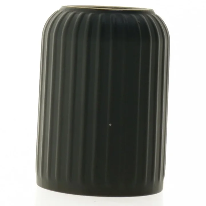 Sort vase fra Marie Sohl (str. H 11 cm)