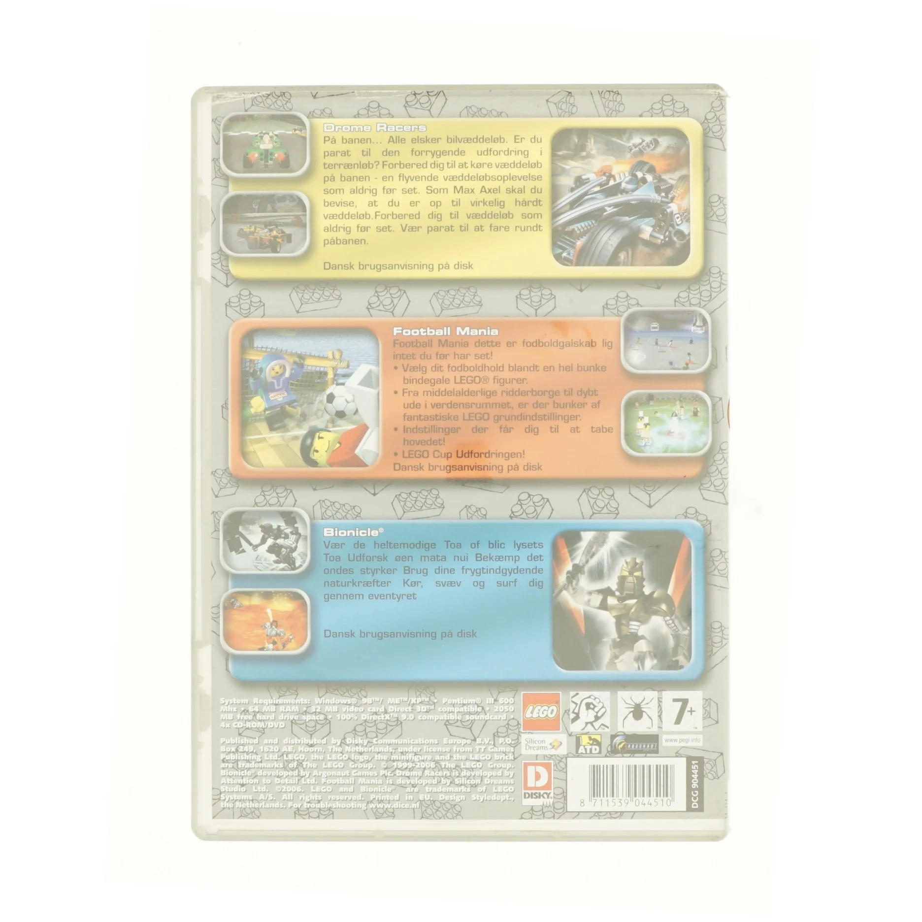 3 Games - Drome racers, Football mania, Bionicle (PC)