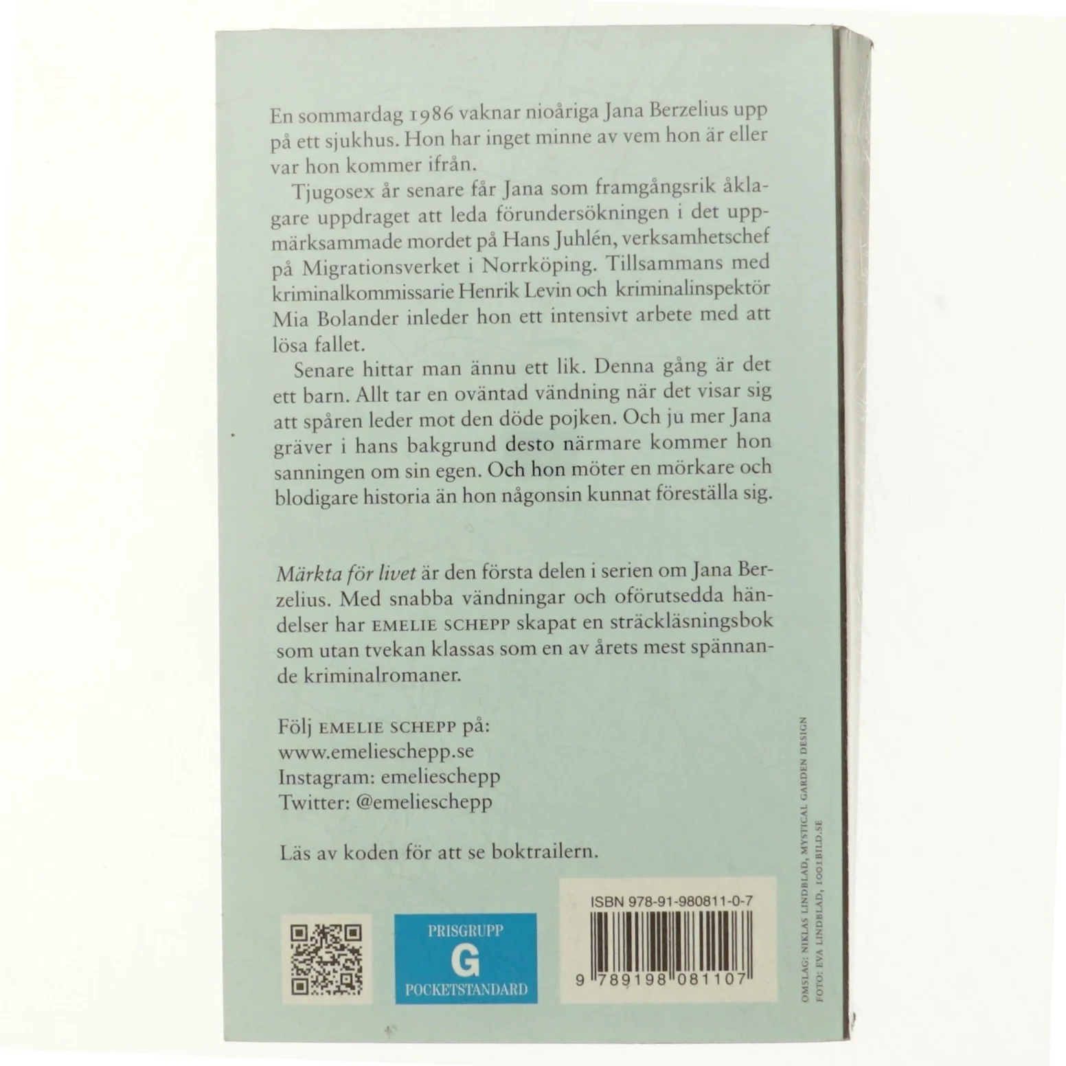 Märkta för livet af Emelie Schepp (f. 1979) (Bog)