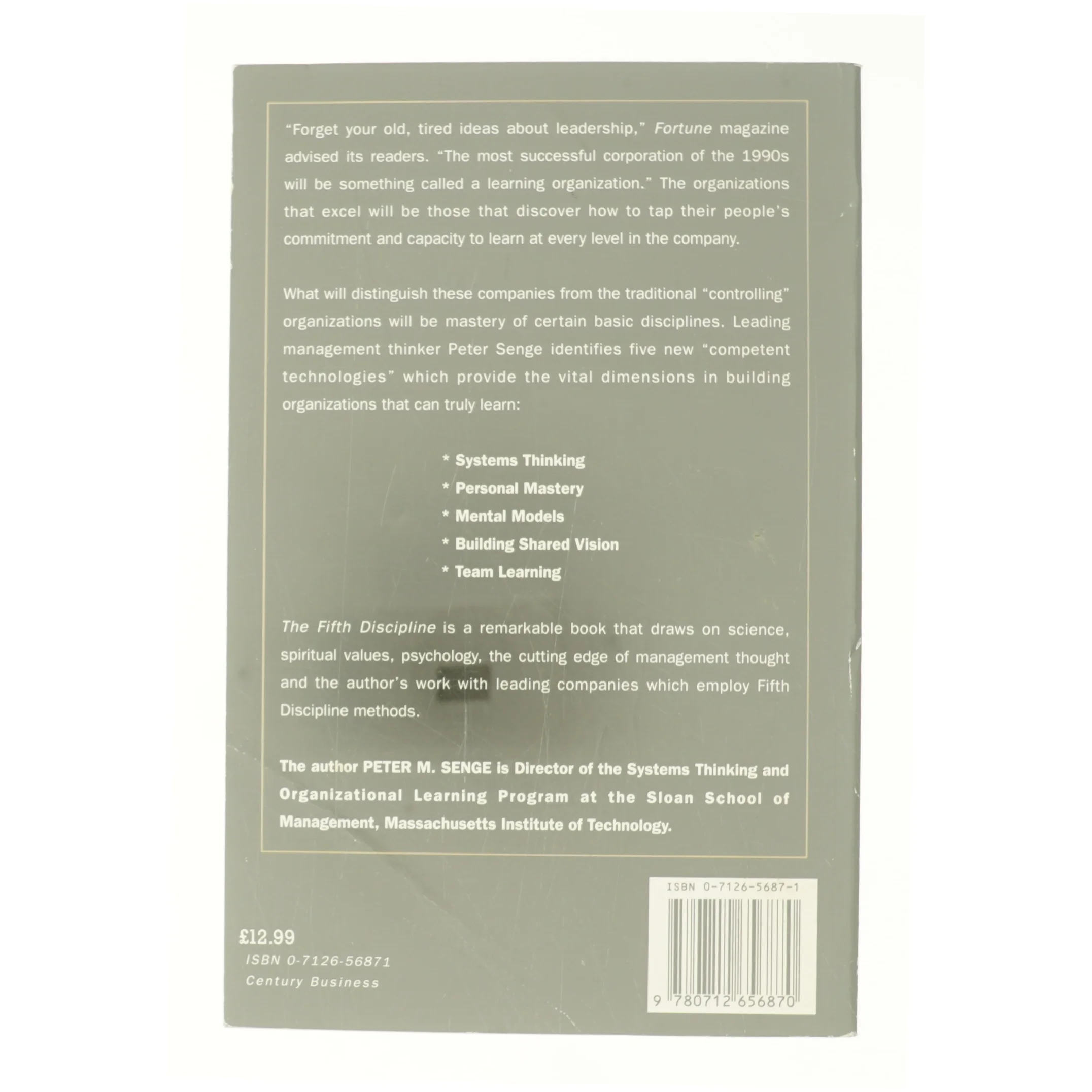 The Fifth Discipline : the Art and Practice of the Learning Organization af Peter M. Senge (Bog)