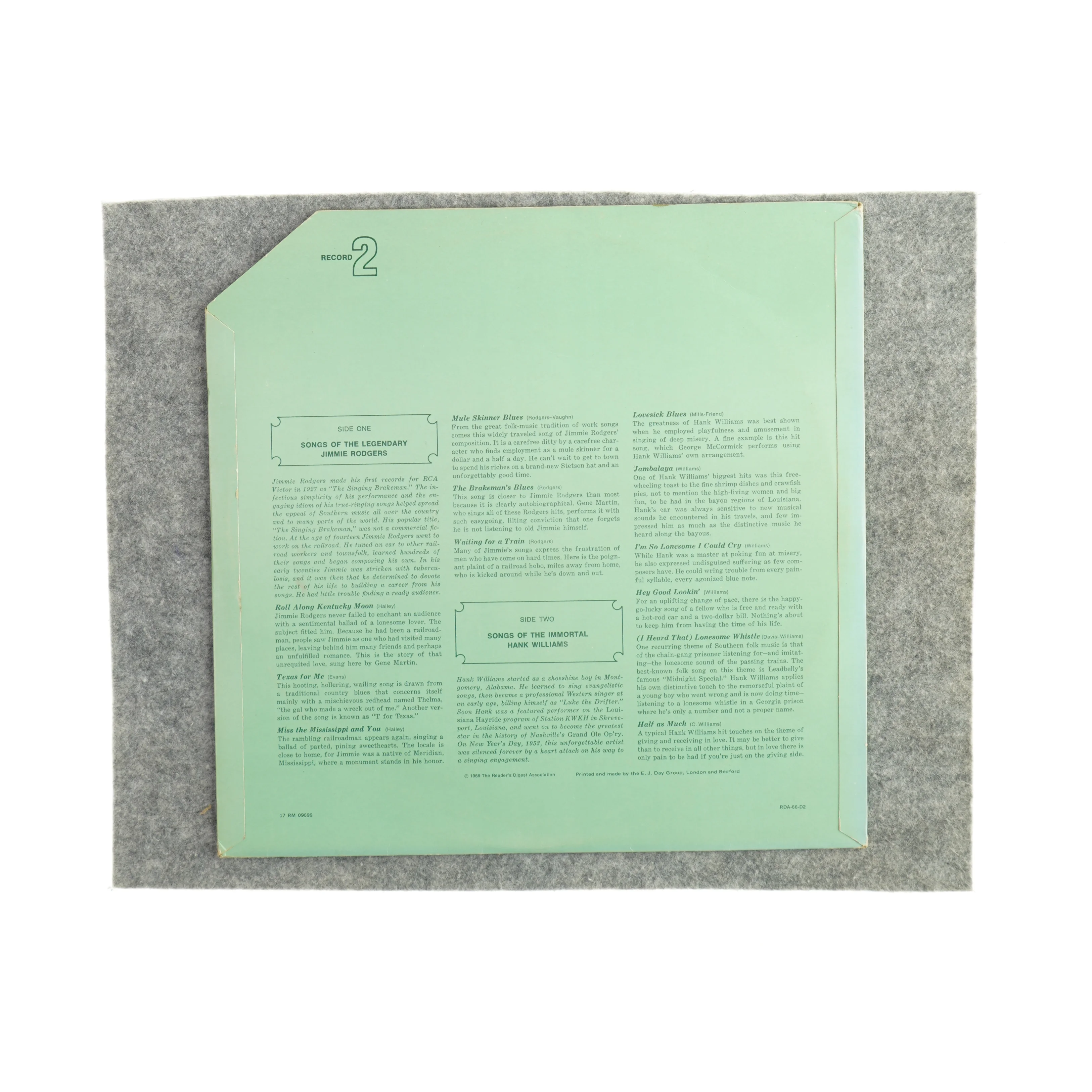 Country music Populoar Hits record 2 vinylplade