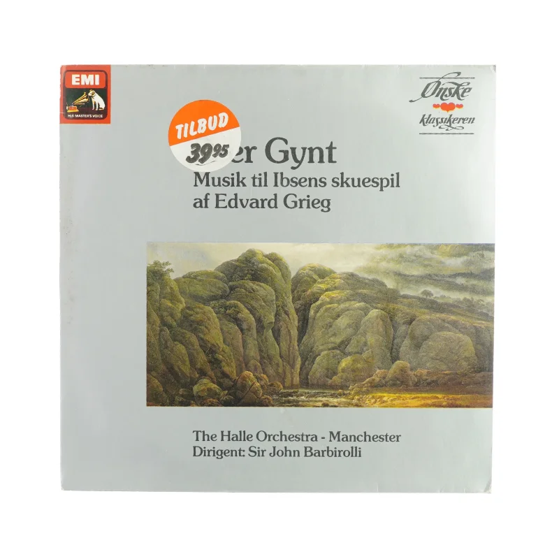 Peer Gynt Musik til Ibsens skuespil af Edvard Grieg vinylplade