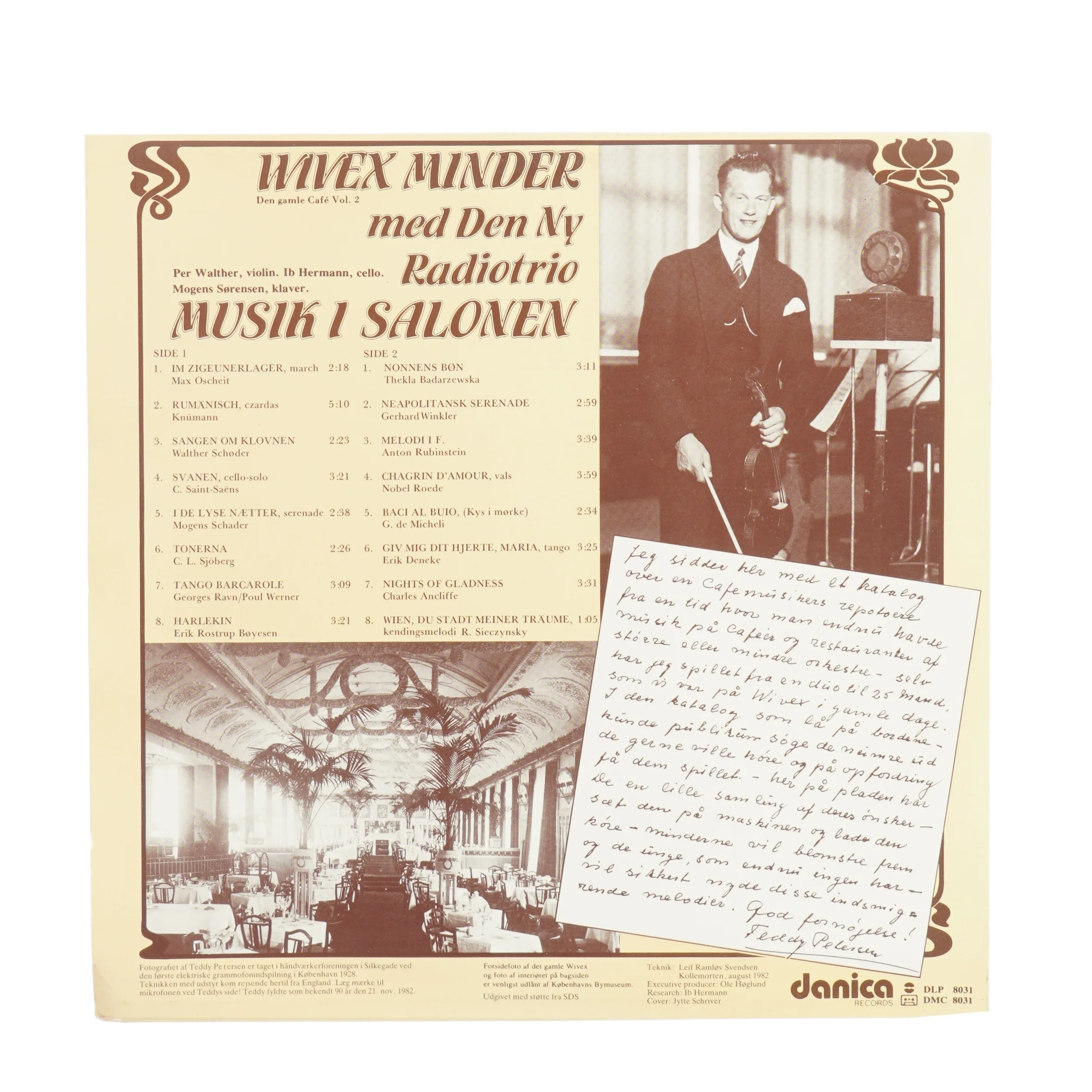 Wivex Minder Musik i Salonen, Vinylplade