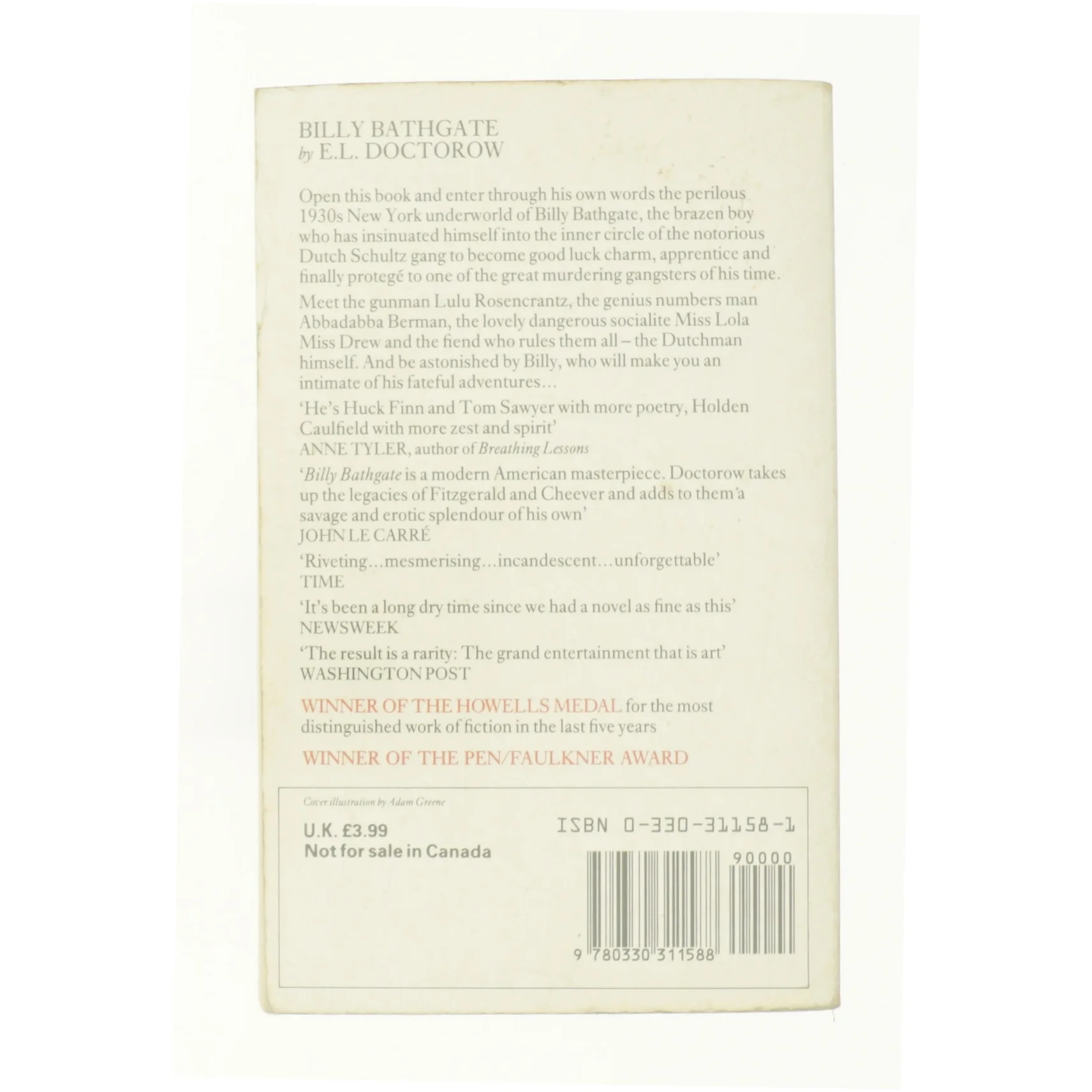 Billy Bathgate by E. L. Doctorow af E. L. Doctorow (Bog)