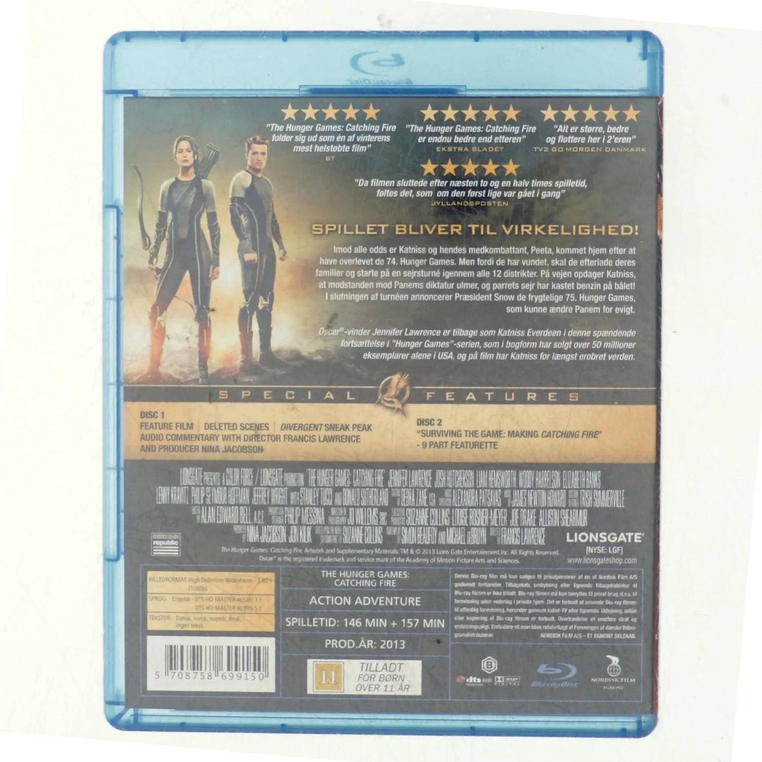 The Hunger Games - Cathing fire (Blu-ray)