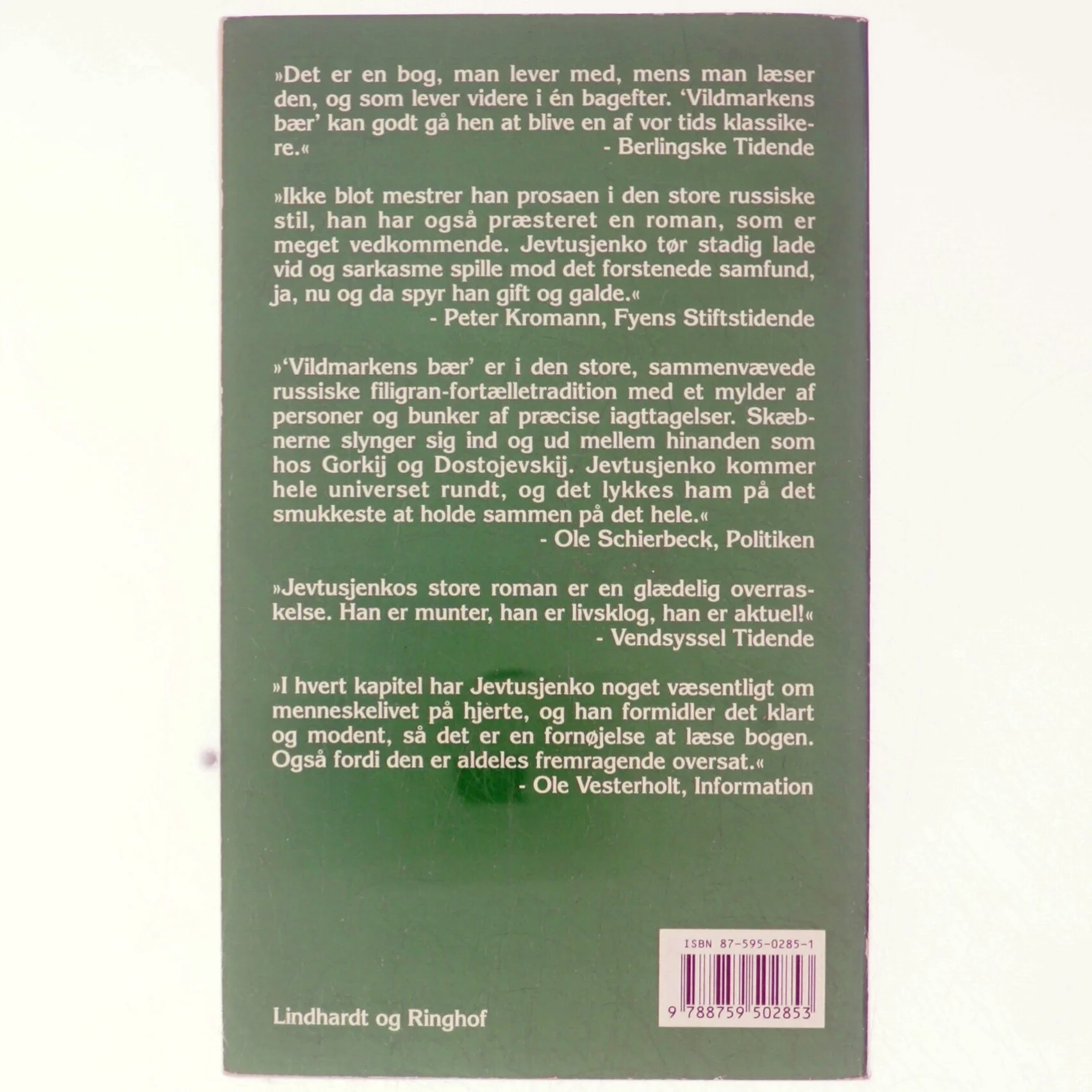 Vildmarkens bær : roman af Evgenij Evtusjenko (Bog)