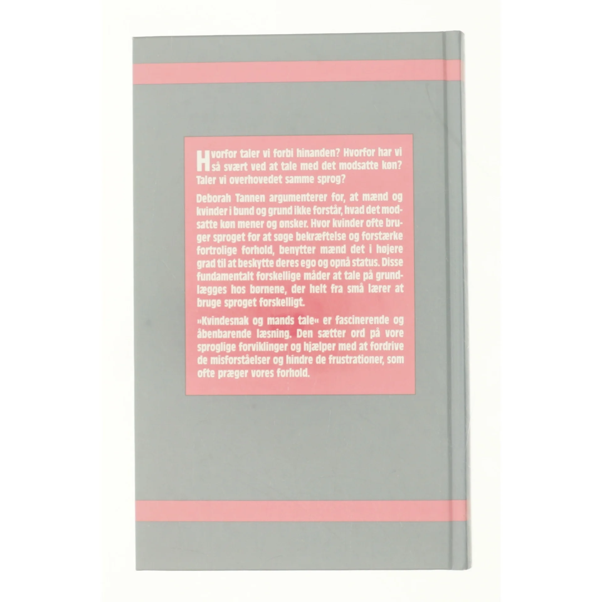 Kvindesnak & Mands tale af Deborah Tannen (bog)